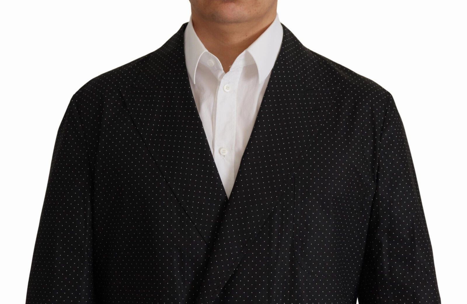 Dolce & Gabbana Polka Dot Slim Double-Breasted Men's Blazer