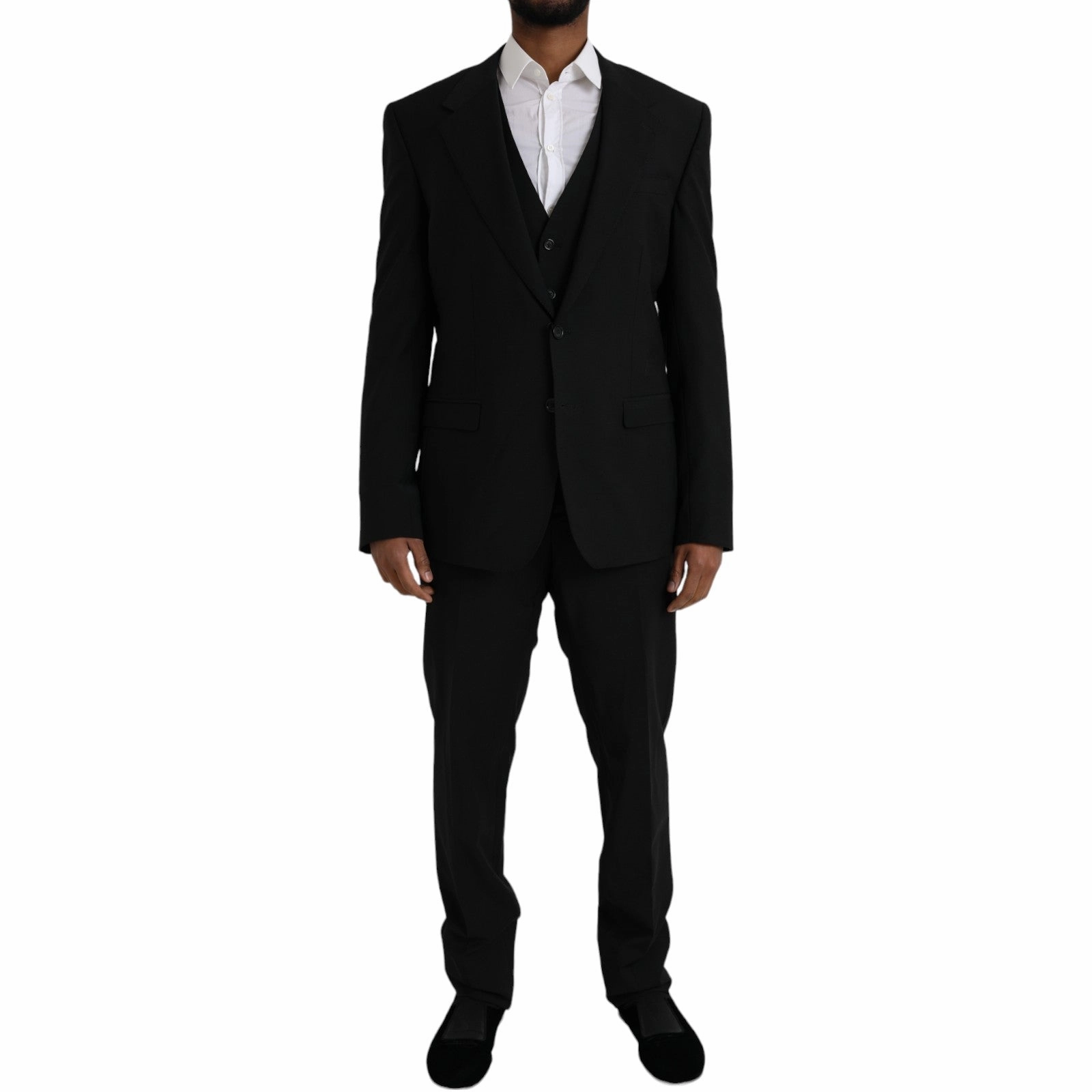 Dolce & Gabbana Polyester STAFF Formal 3 Piece Men's Suit