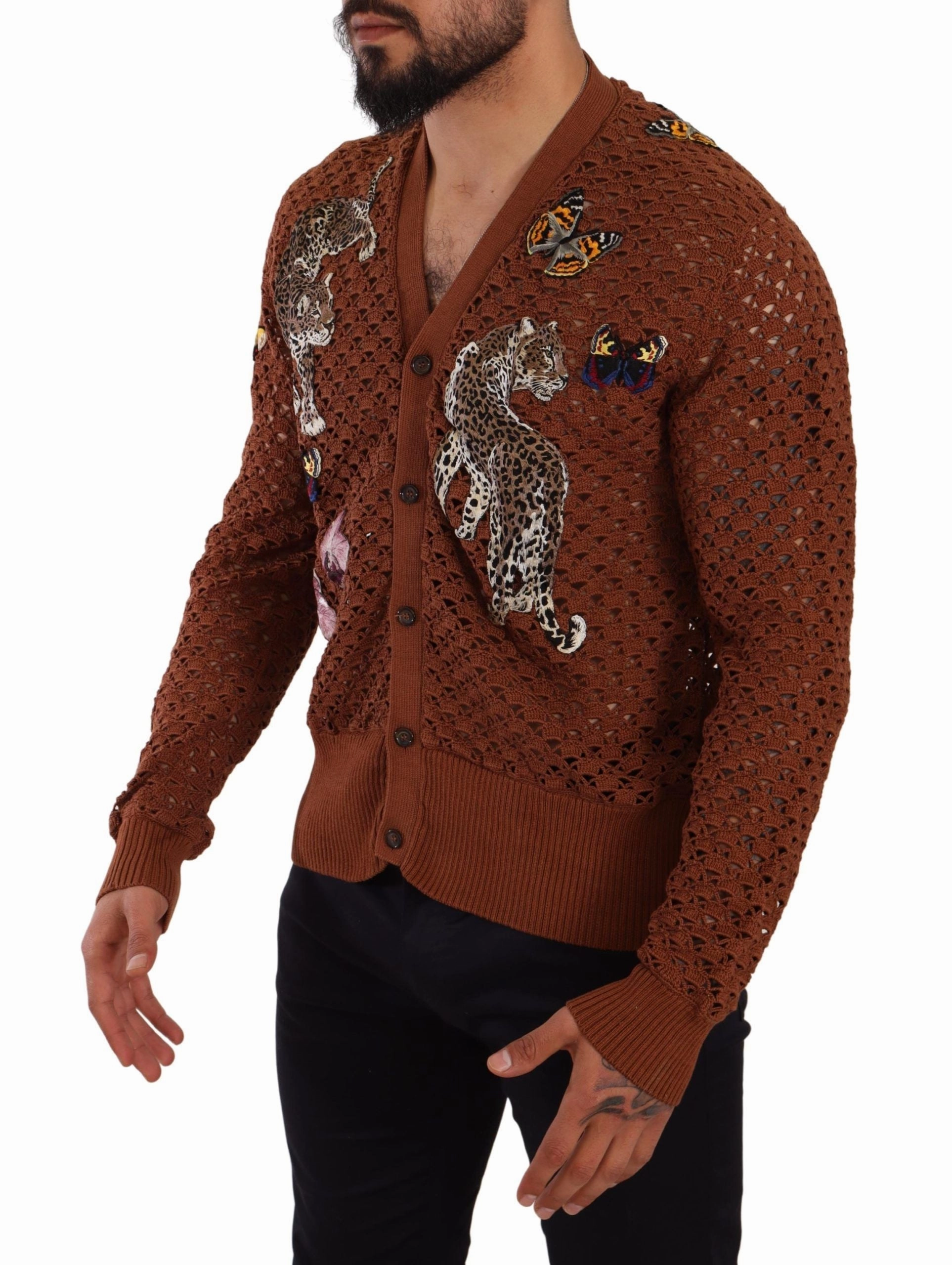 Dolce & Gabbana Refined Elegance multi Embroide Men's Cardigan
