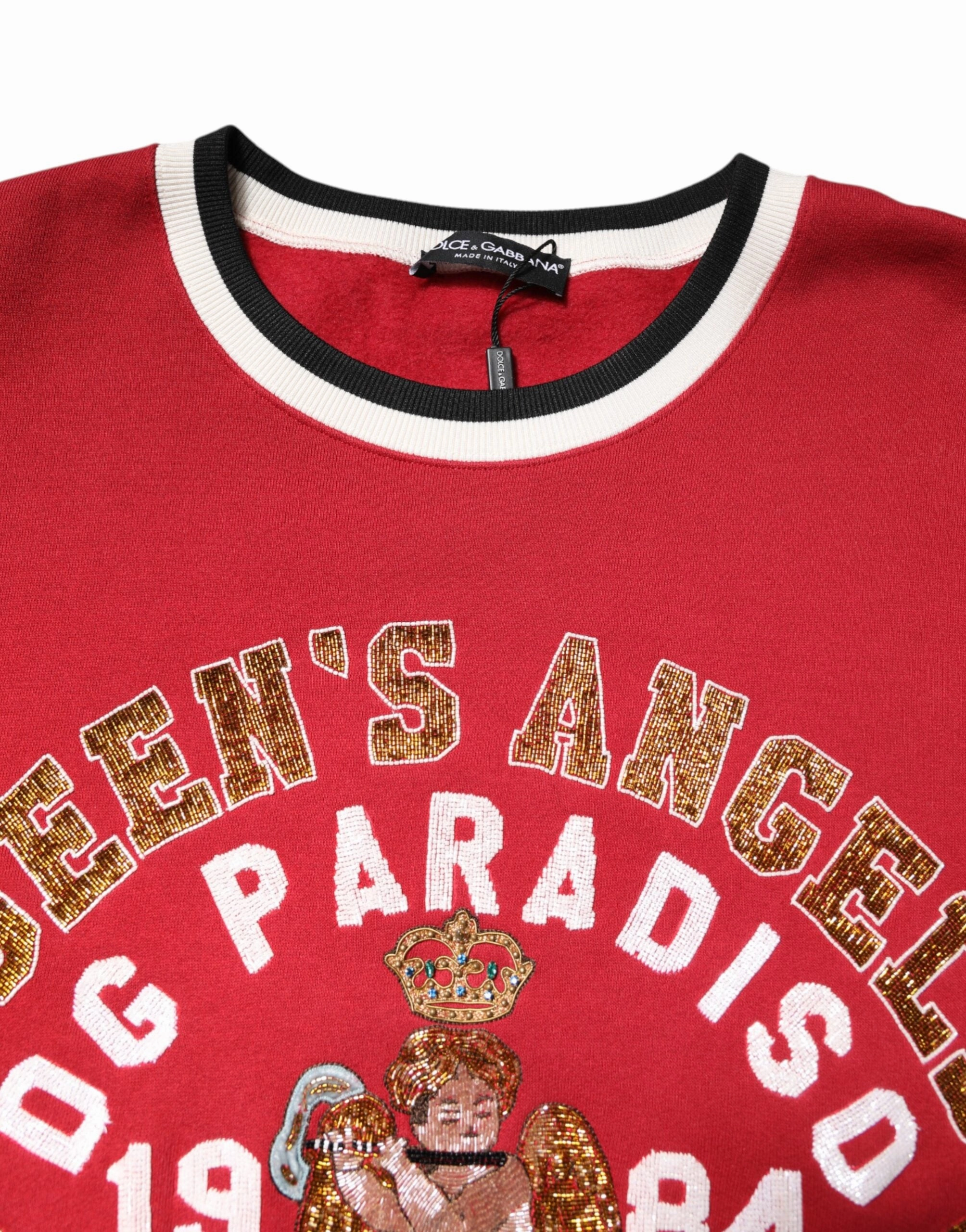 Dolce & Gabbana Sequin Knit Pullover Sweatshirt Men's Sweater