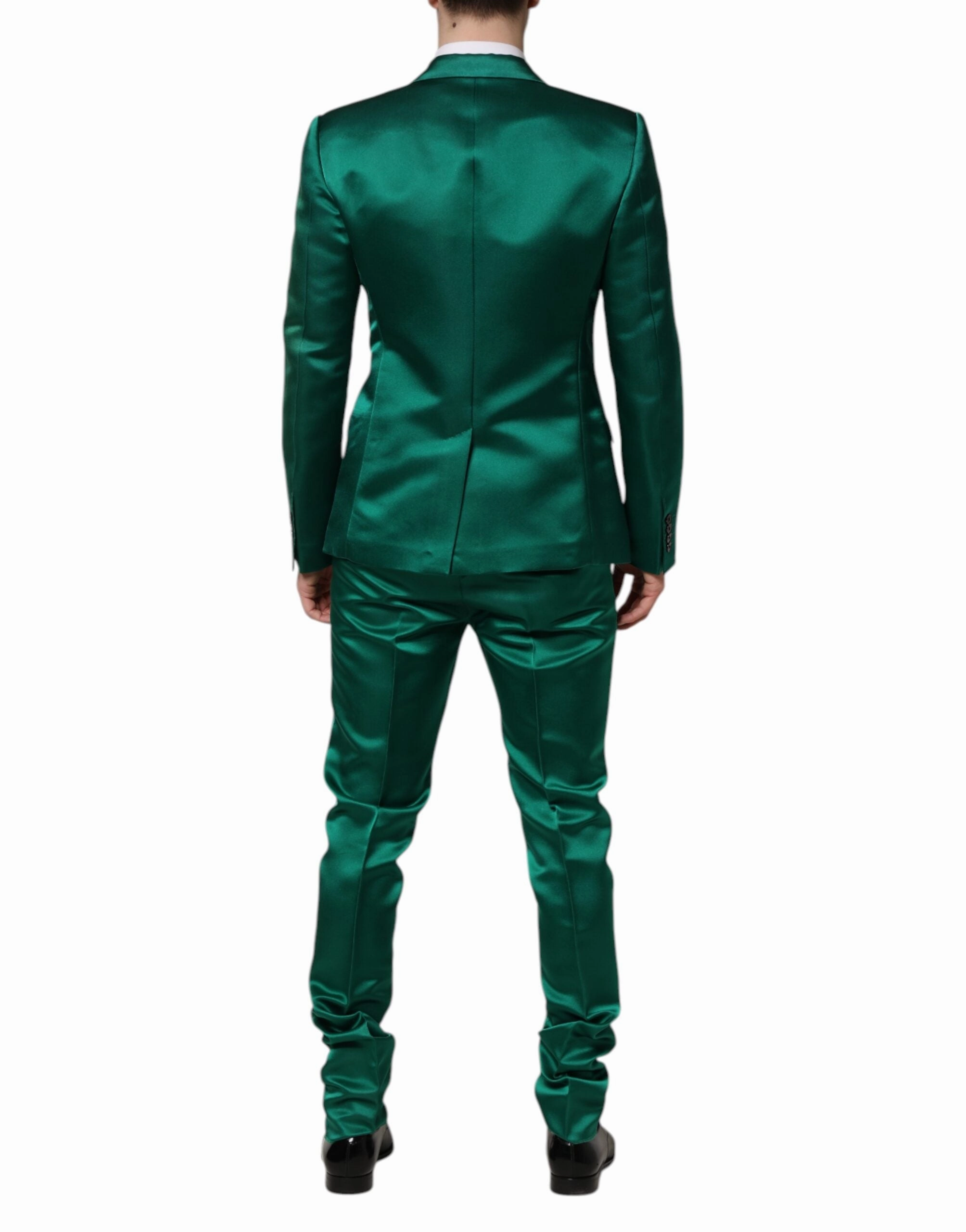 Dolce & Gabbana Silk 3 Piece Single Breasted Men's Suit