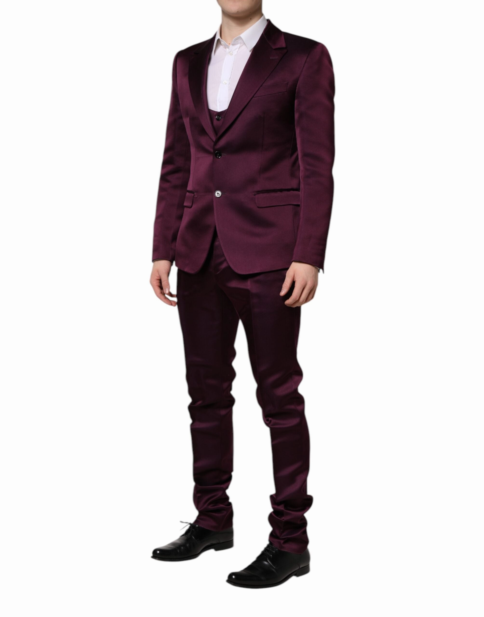 Dolce & Gabbana  Silk 3Piece Single Breasted Men's Suit