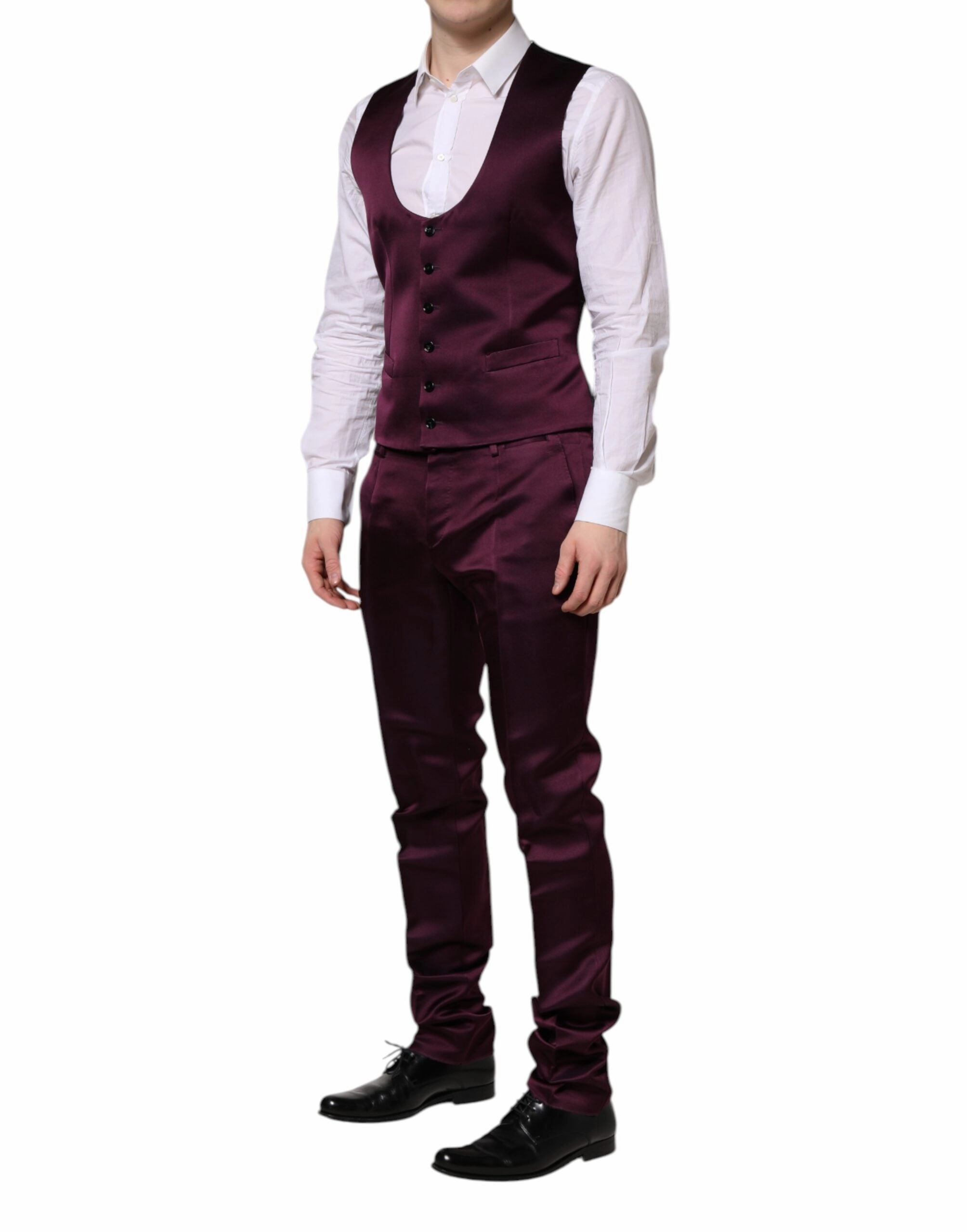 Dolce & Gabbana  Silk 3Piece Single Breasted Men's Suit
