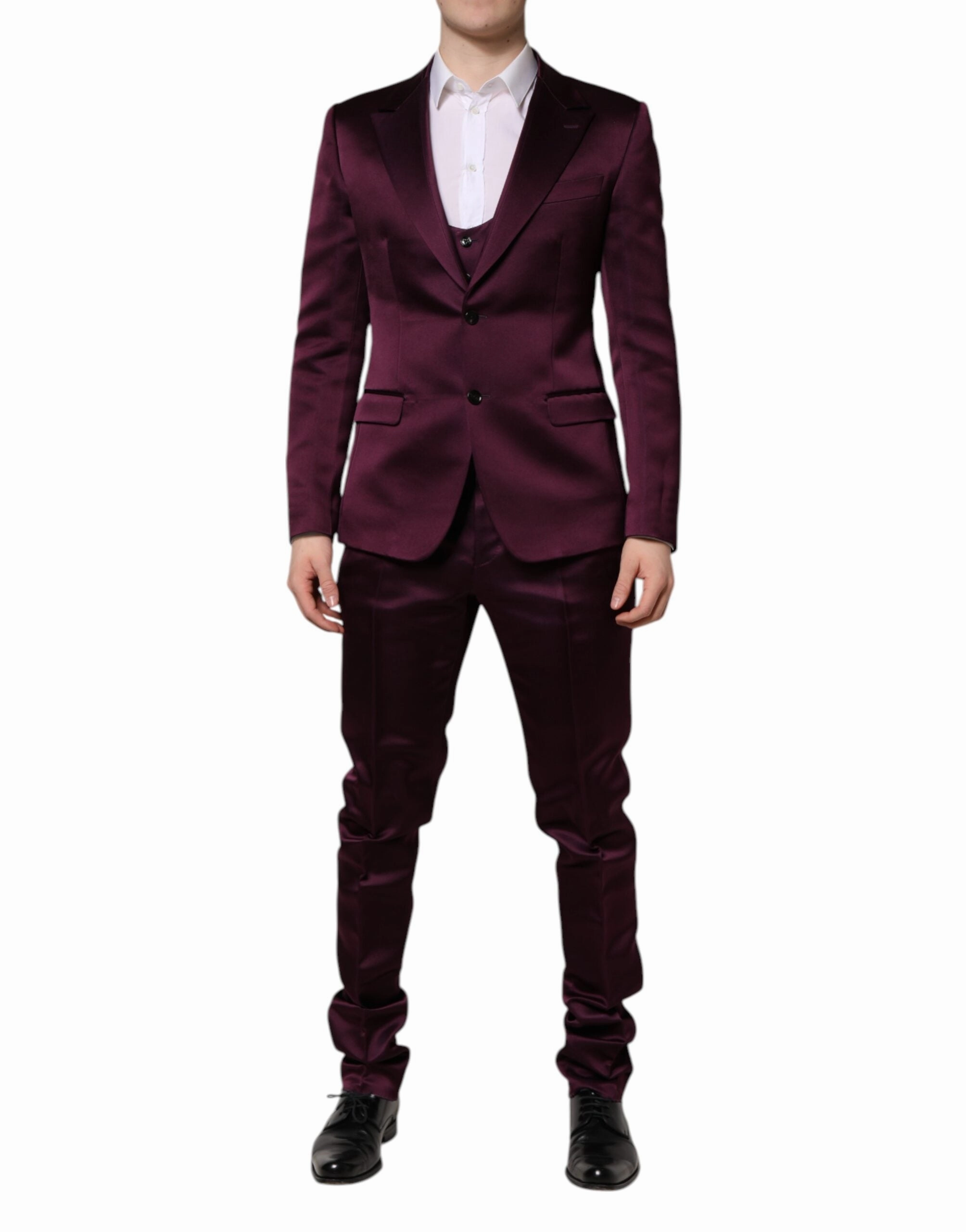 Dolce & Gabbana  Silk 3Piece Single Breasted Men's Suit