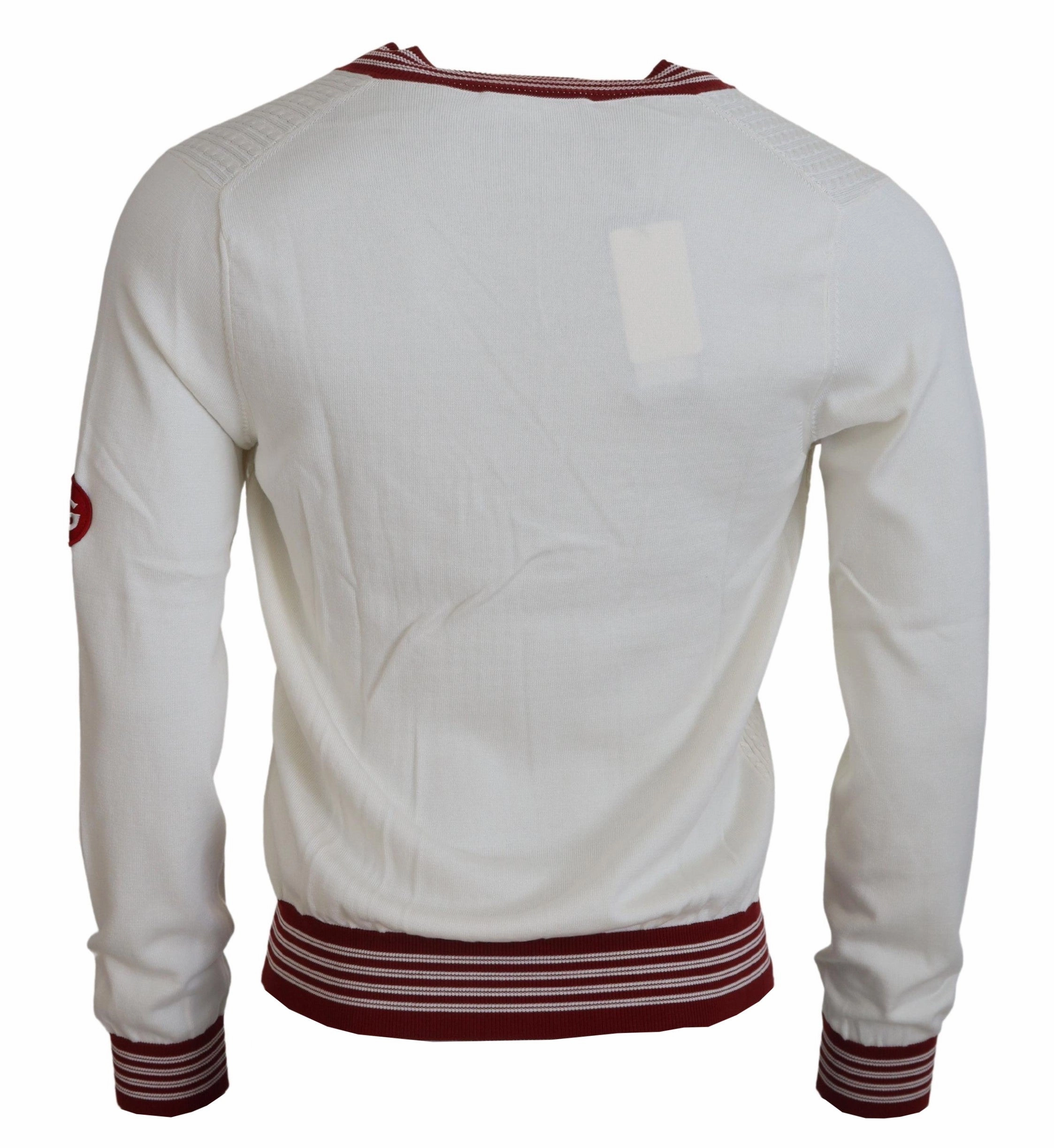 Dolce & Gabbana Silk Cotton V-Neck Men's Sweater