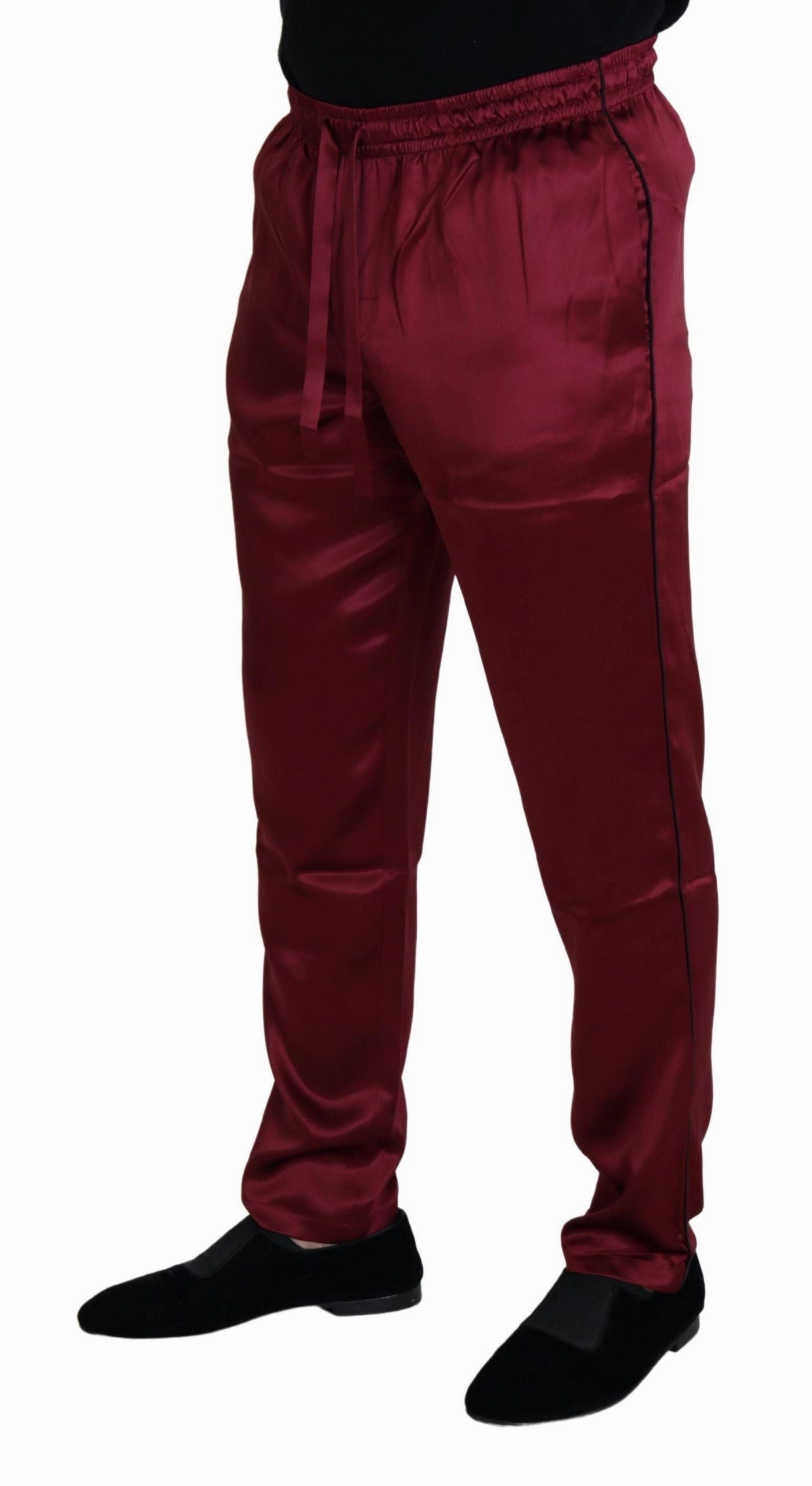 Dolce & Gabbana Silk Lounge Pants in Men's