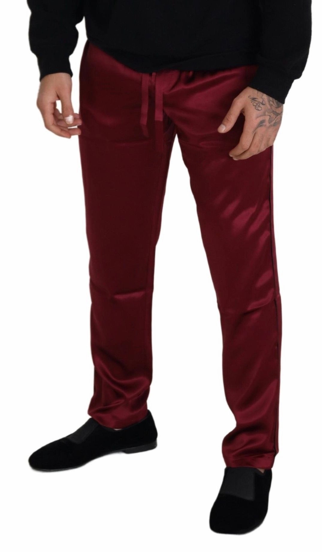 Dolce & Gabbana Silk Lounge Pants in Men's