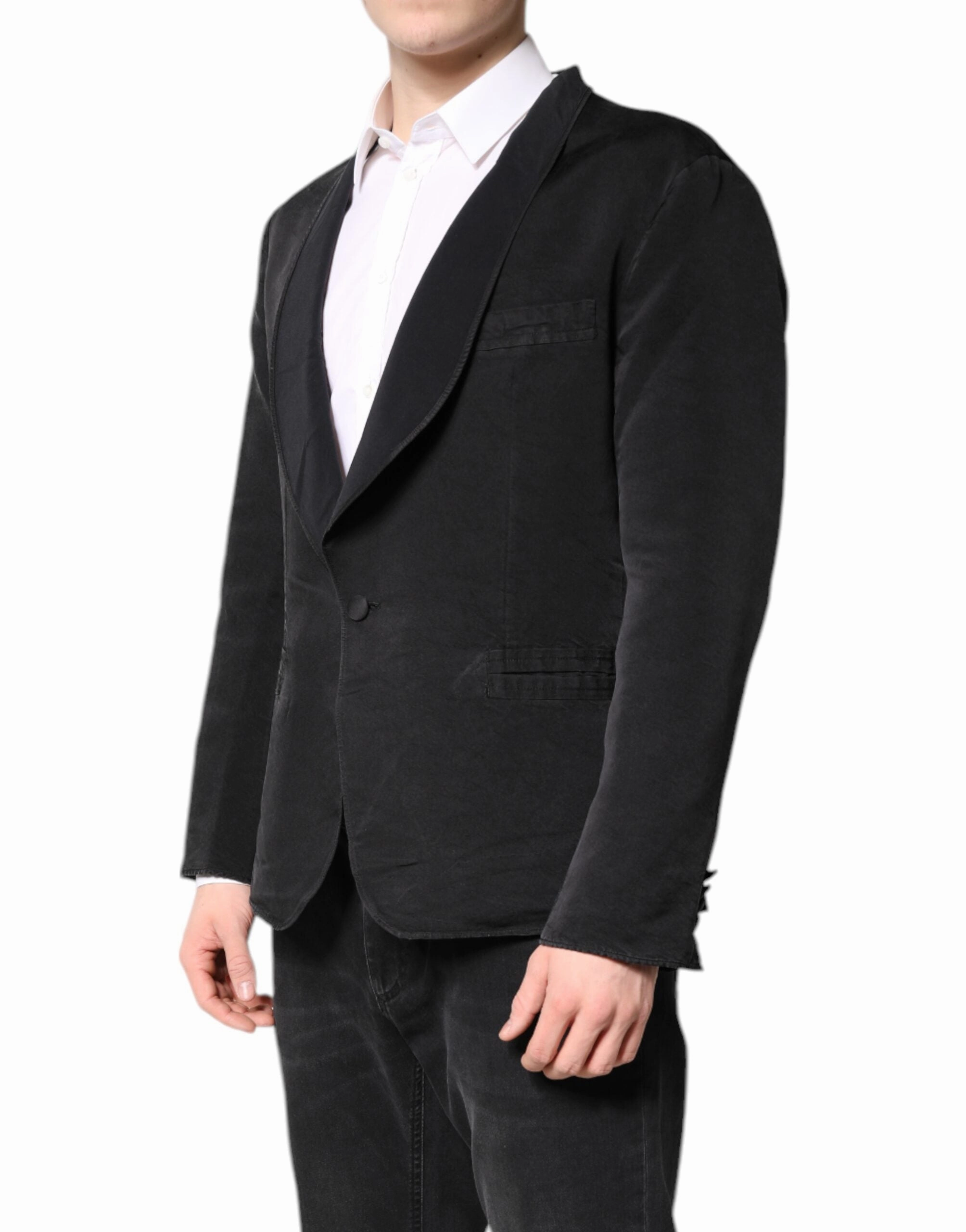 Dolce & Gabbana Silk Single Breasted Coat Blazer Men's Suit (Pre-Owned)