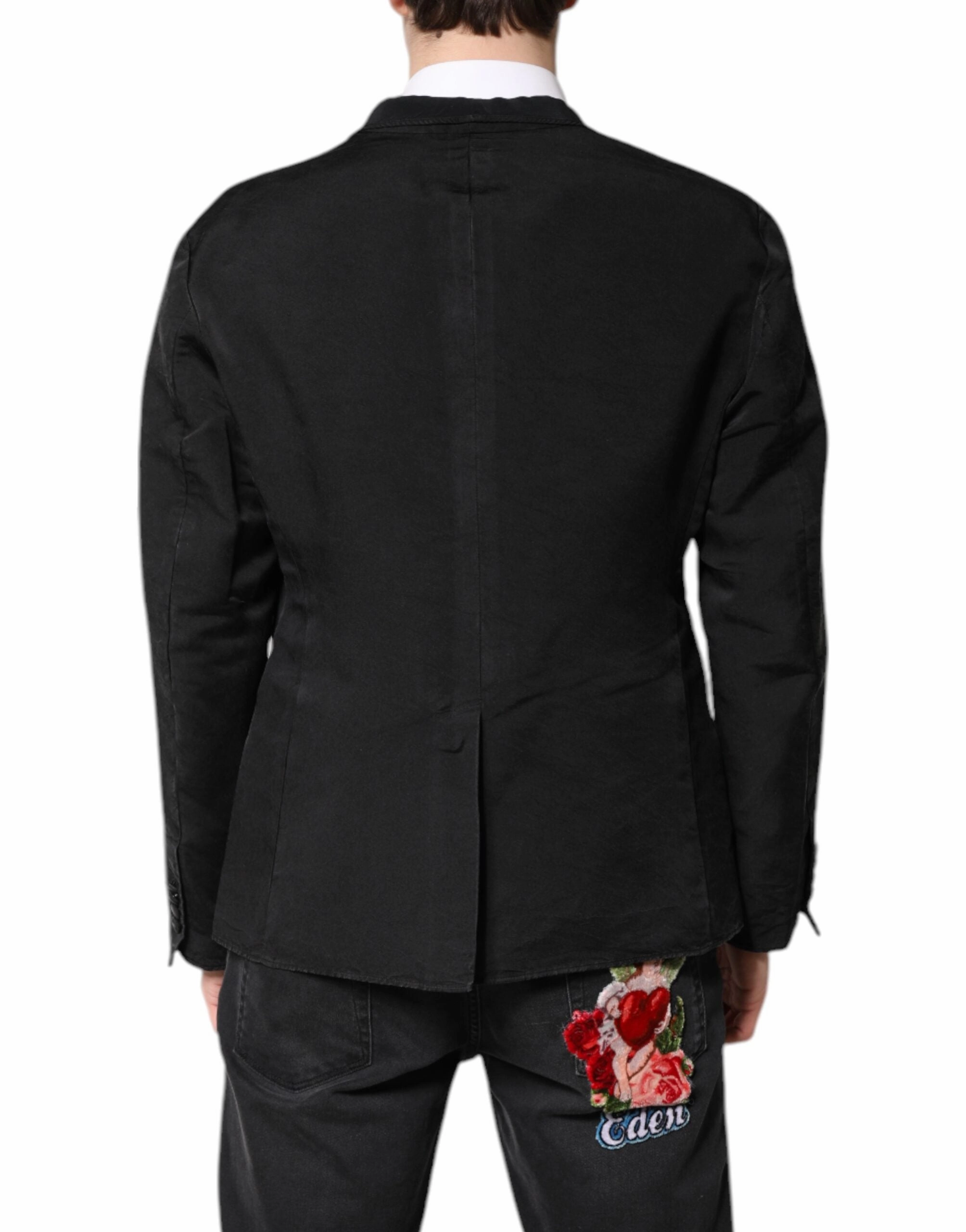 Dolce & Gabbana Silk Single Breasted Coat Blazer Men's Suit (Pre-Owned)