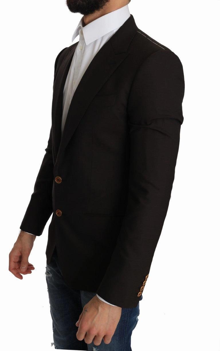 Dolce & Gabbana Sleek Slim Virgin Wool Blazer Men's Jacket