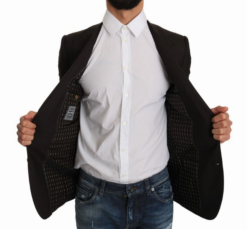 Dolce & Gabbana Sleek Slim Virgin Wool Blazer Men's Jacket