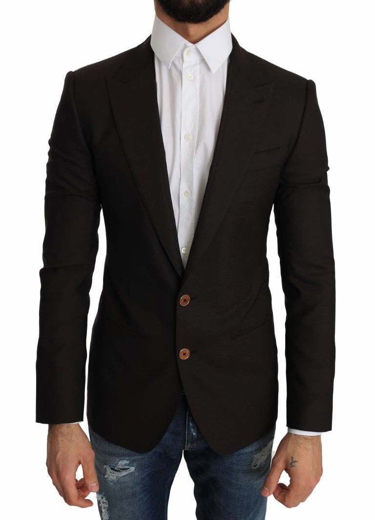 Dolce & Gabbana Sleek Slim Virgin Wool Blazer Men's Jacket
