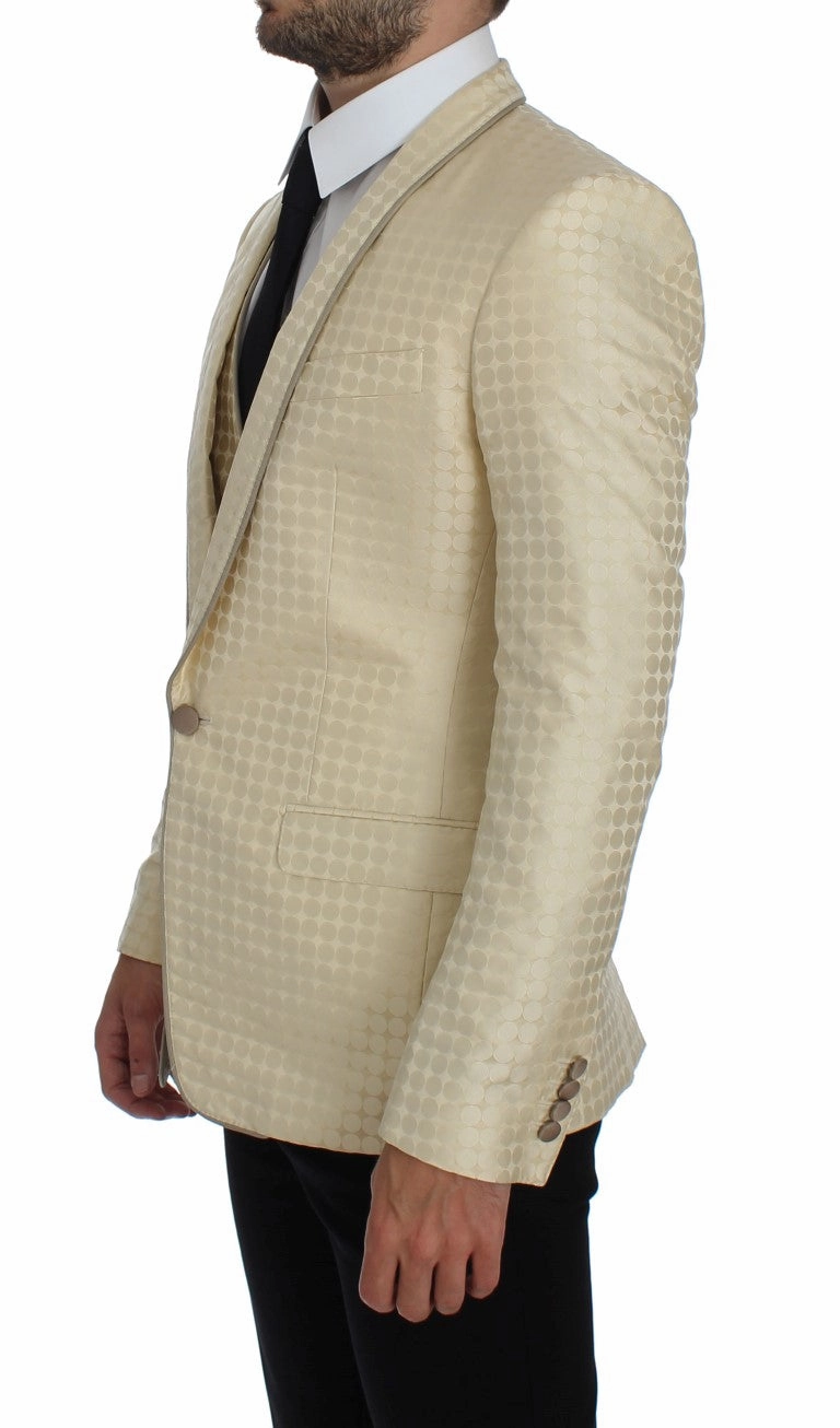 Dolce & Gabbana Sophisticated Polka Dotted Blazer & Men's Vest
