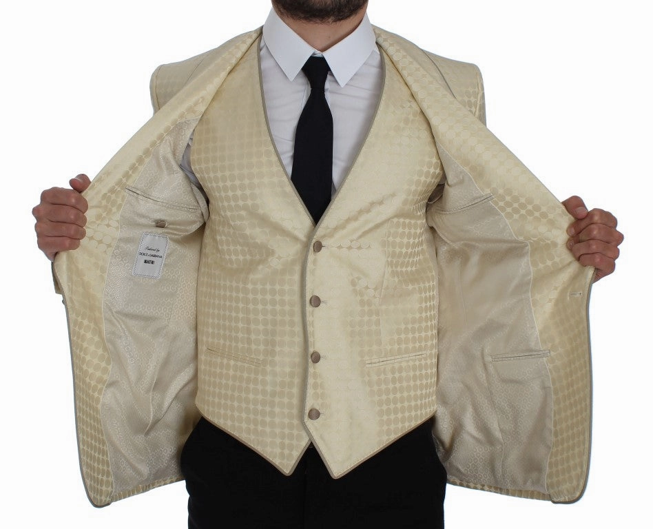 Dolce & Gabbana Sophisticated Polka Dotted Blazer & Men's Vest