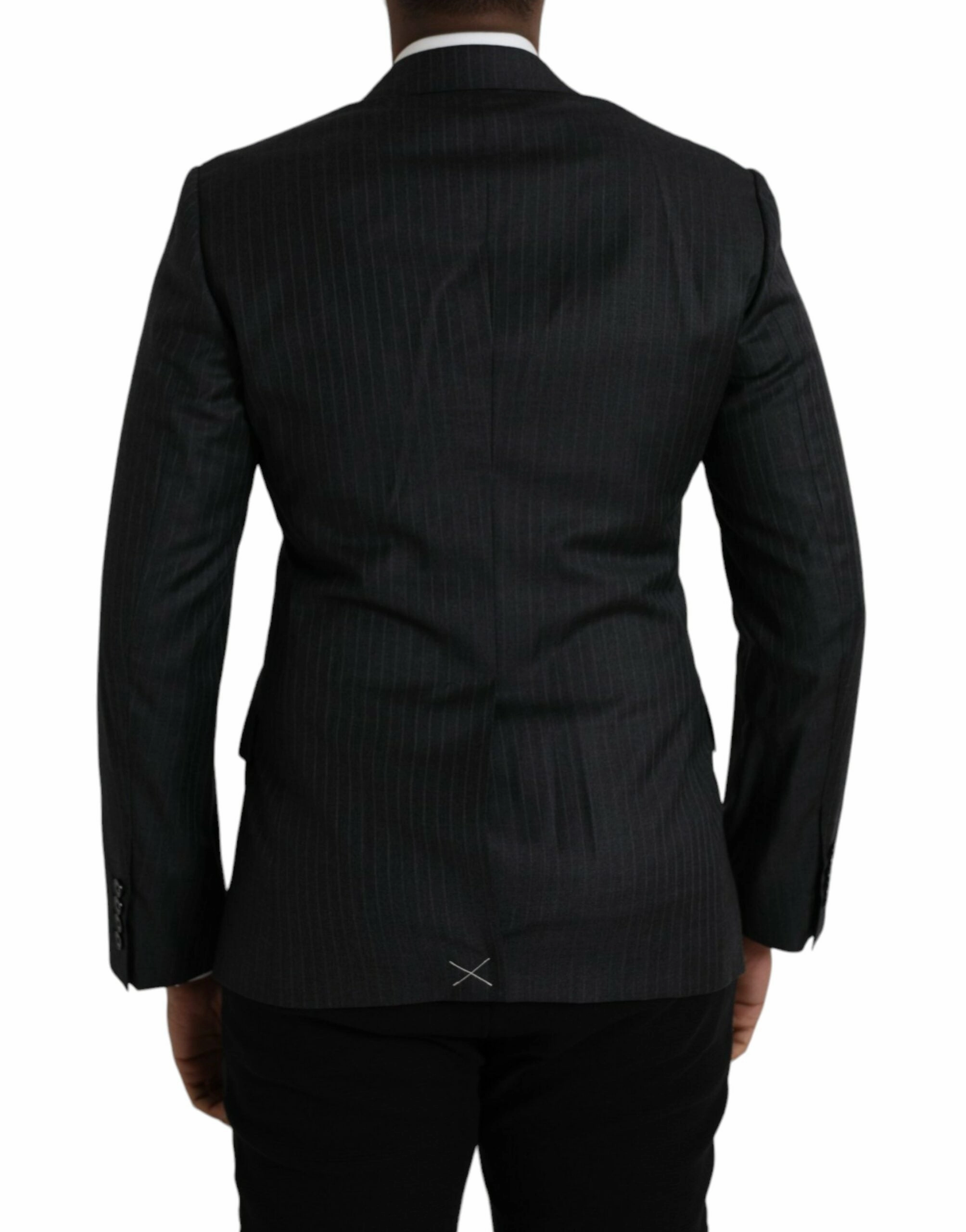 Dolce & Gabbana Stripe MARTINI Single Breasted Coat Men's Blazer