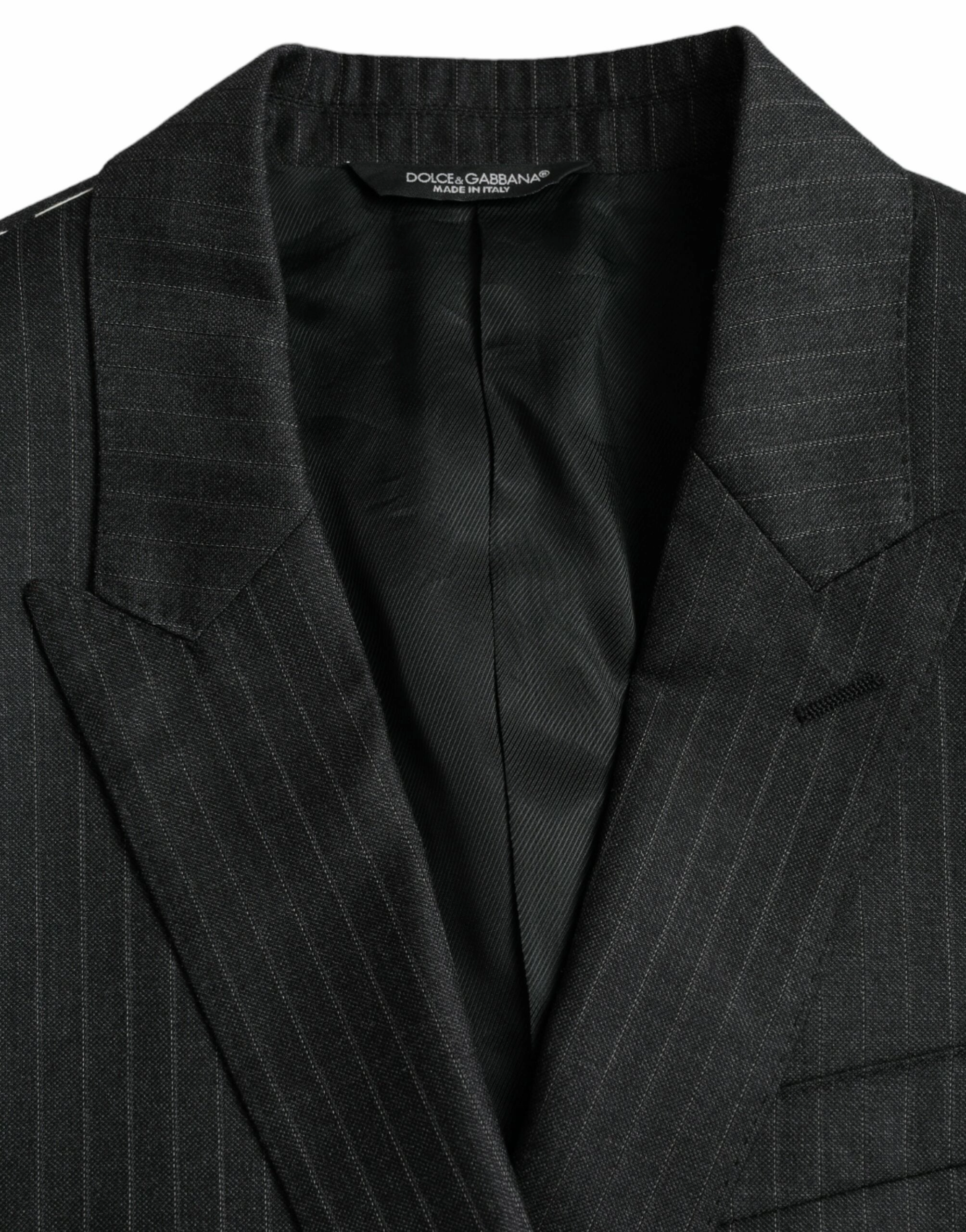 Dolce & Gabbana Stripe MARTINI Single Breasted Coat Men's Blazer