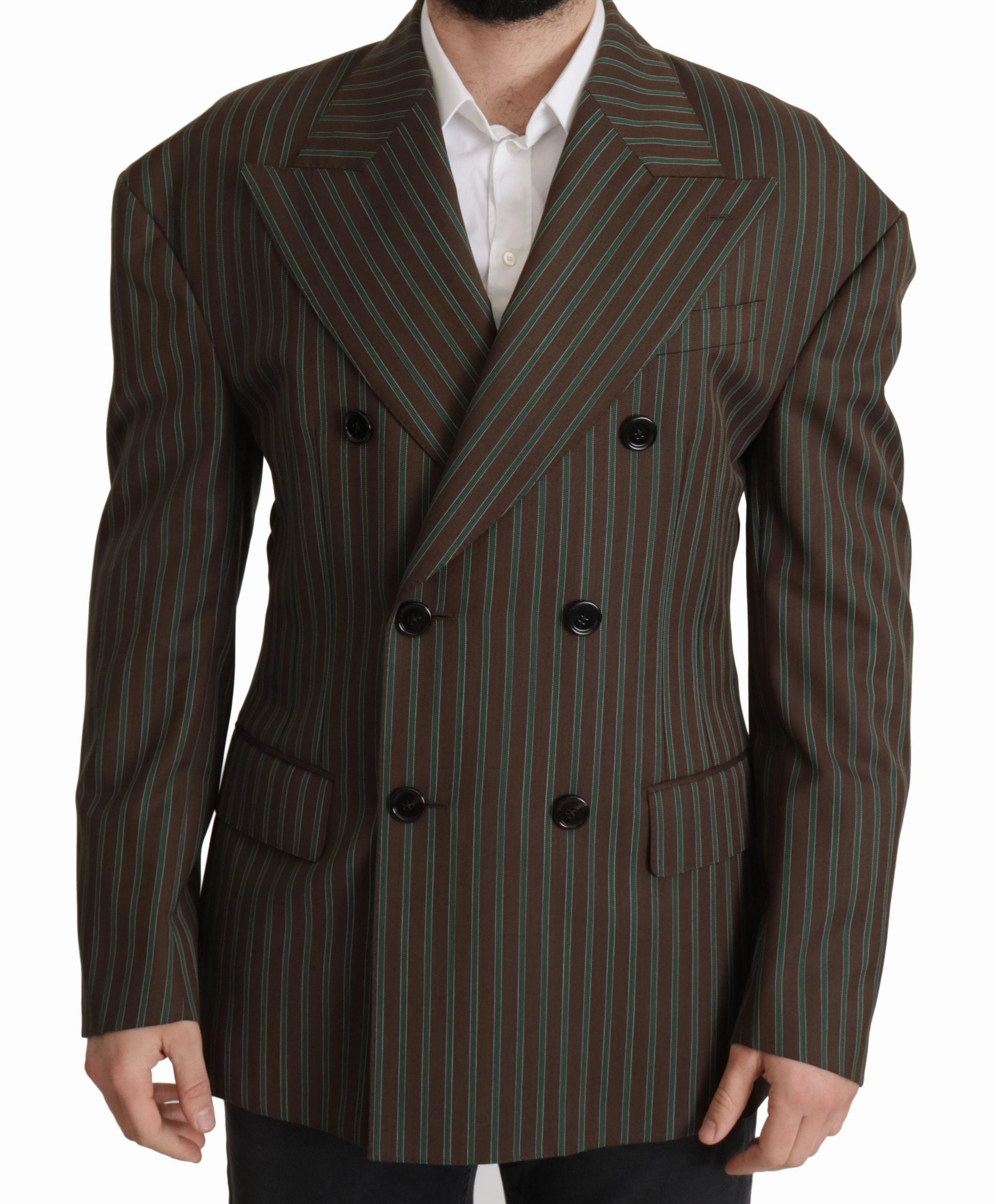 Dolce & Gabbana Striped Double Breasted Men's Blazer