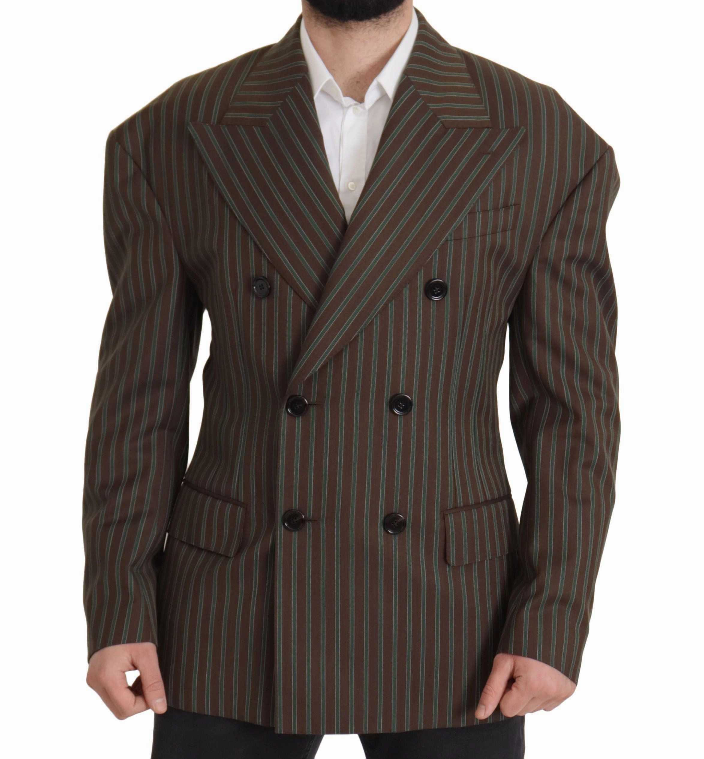 Dolce & Gabbana Striped Double Breasted Men's Blazer