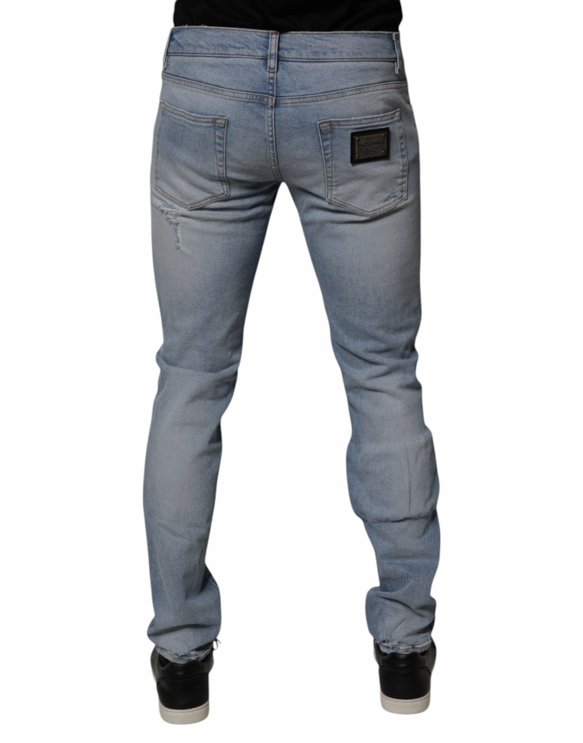 Dolce & Gabbana Tatte Cotton Skinny Men Men's Jeans