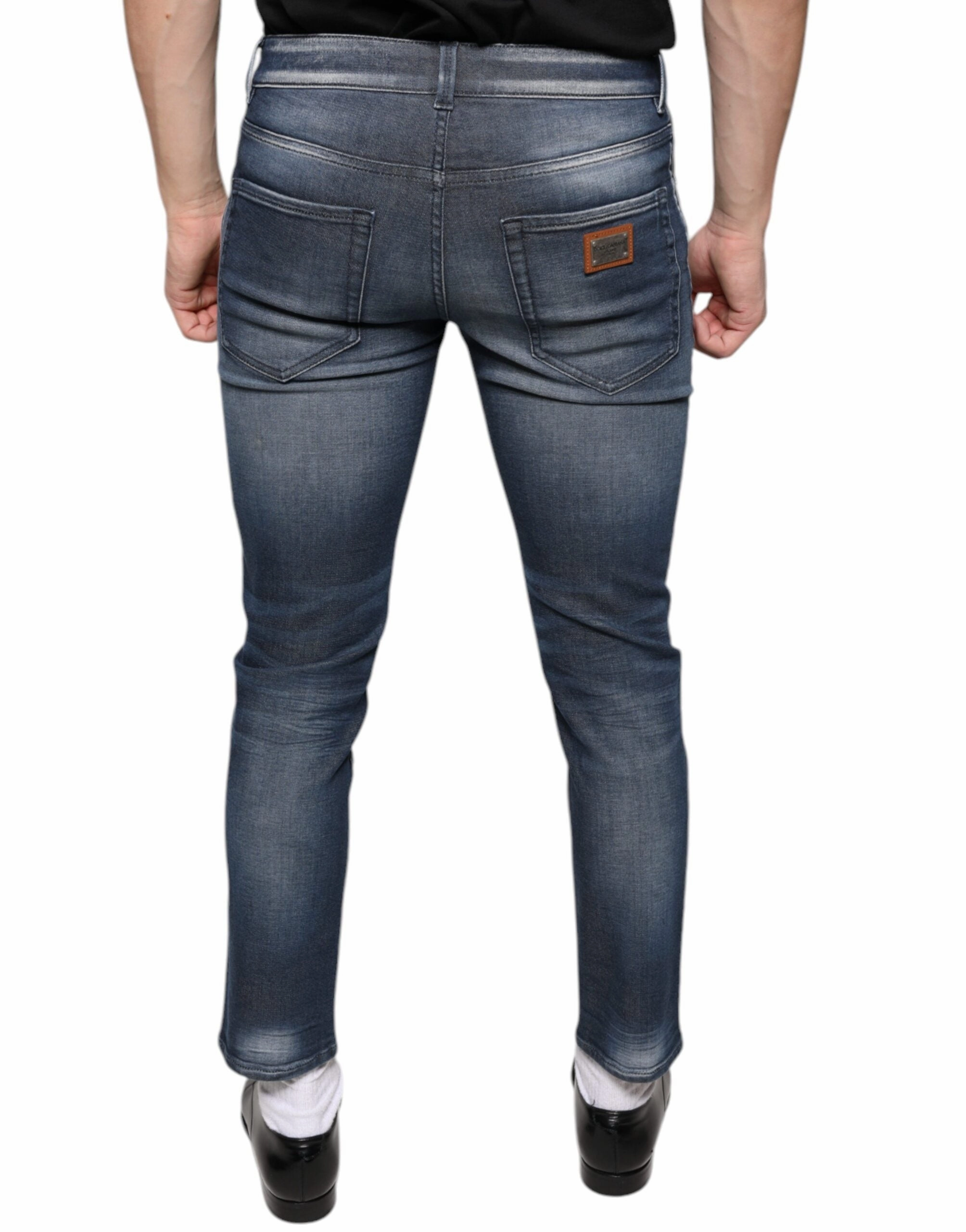 Dolce & Gabbana  Washed Cotton Skinny Men's Jeans