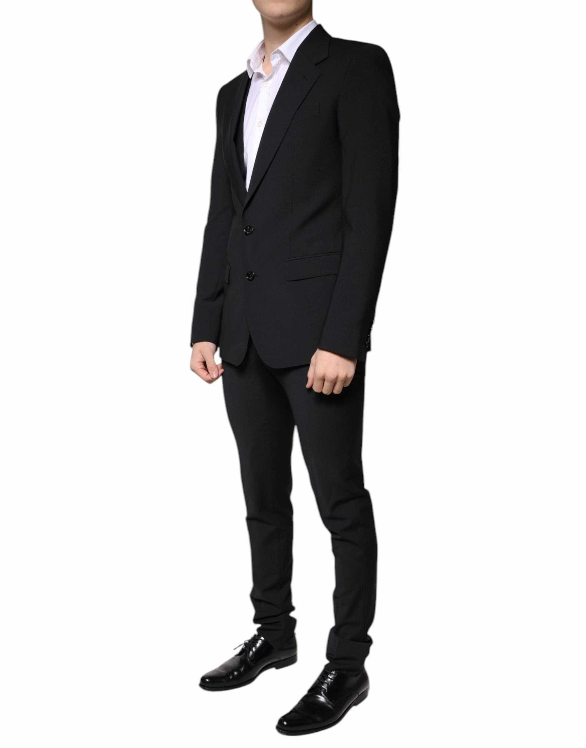 Dolce & Gabbana Wool 3 Piece Slim Fit Formal Men Men's Suit