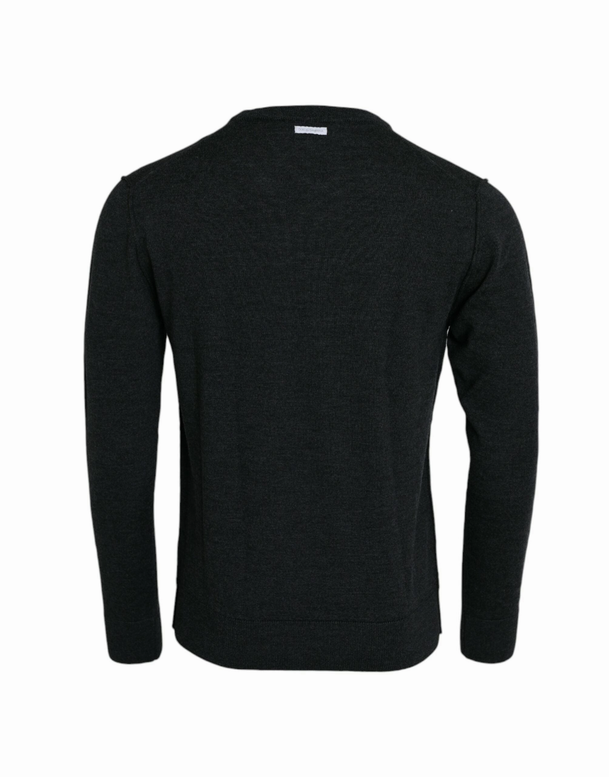 Dolce & Gabbana Wool Crew Neck Pullover Men's Sweater