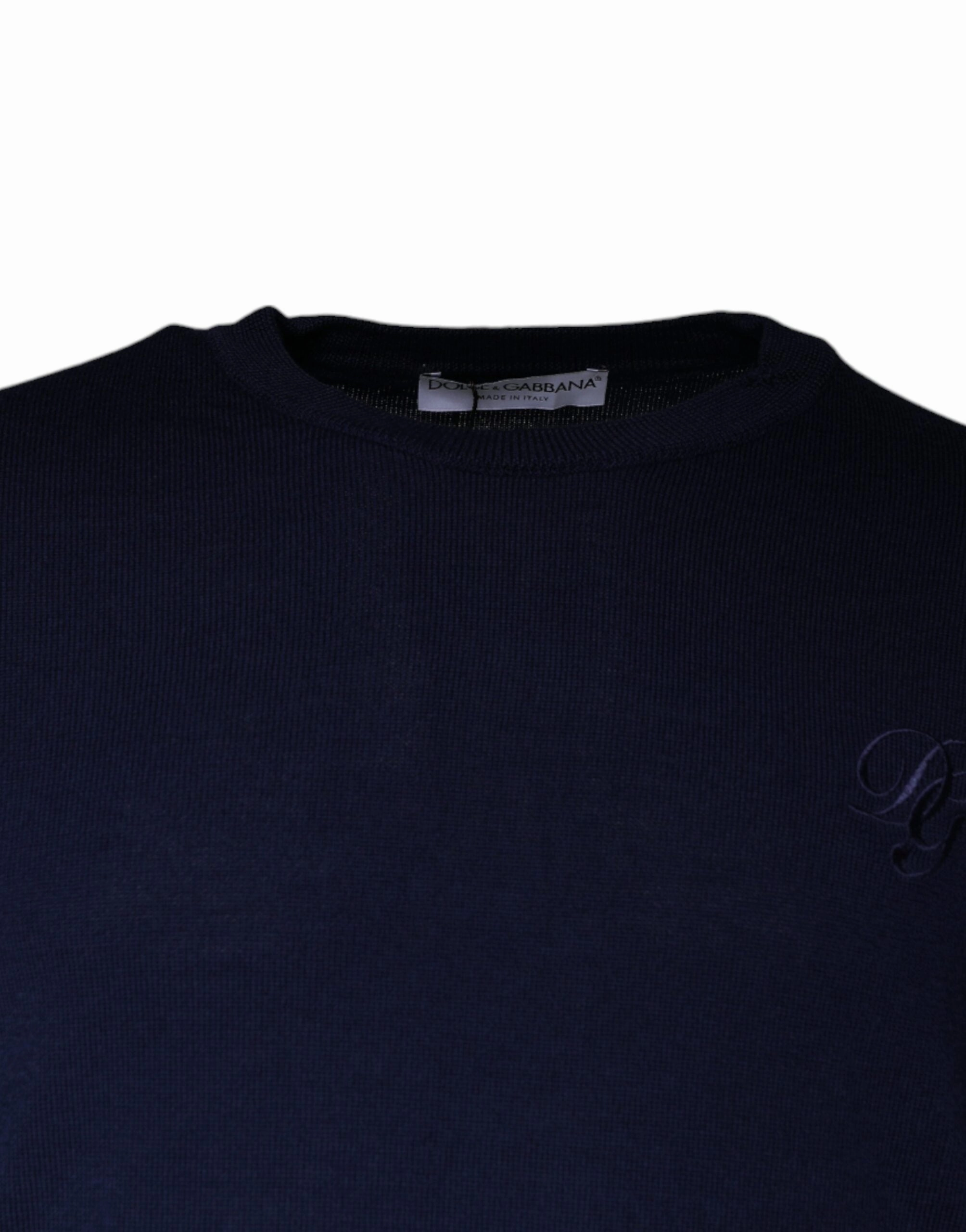Dolce & Gabbana  Wool Crew Neck Pullover Men's Sweater (Pre-Owned)