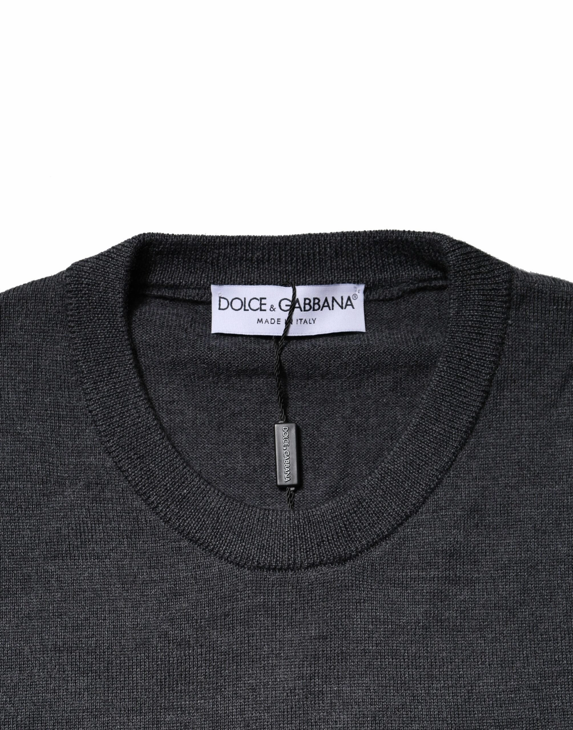 Dolce & Gabbana Wool Crew Neck Sweatshirt Men's Sweater (Pre-Owned)