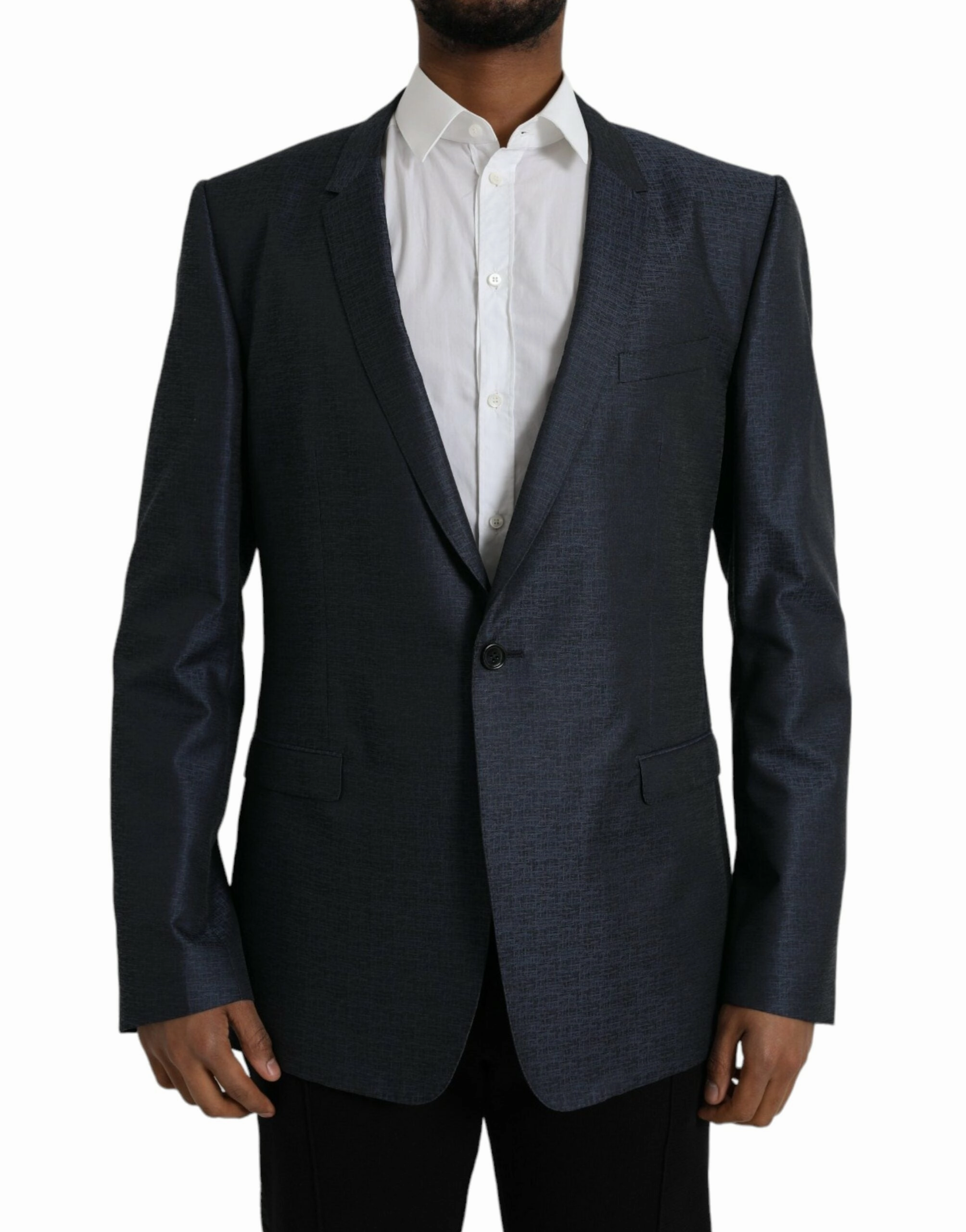 Dolce & Gabbana Wool gold Single Breasted Coat Men's Blazer