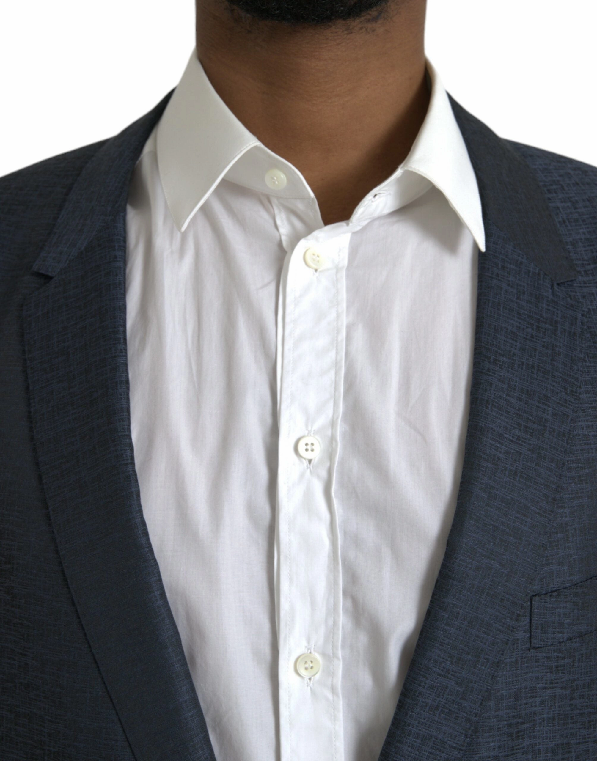 Dolce & Gabbana Wool gold Single Breasted Coat Men's Blazer