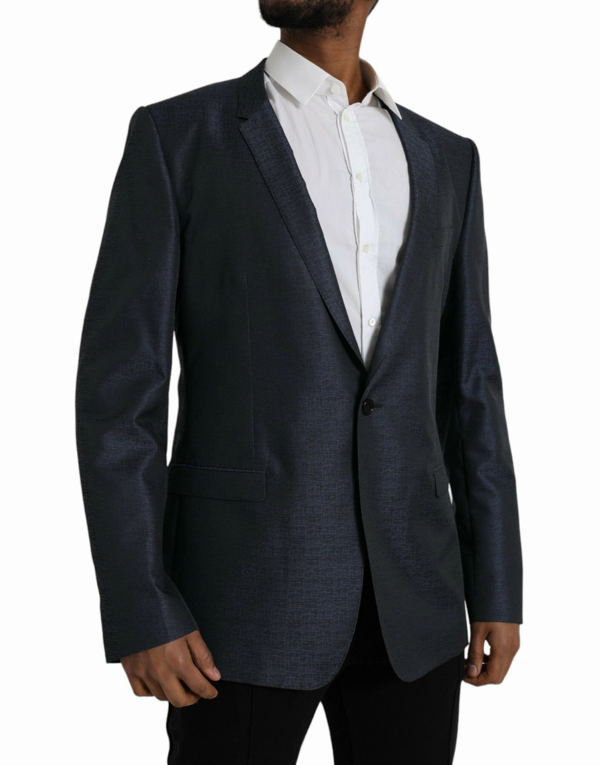 Dolce & Gabbana Wool gold Single Breasted Coat Men's Blazer