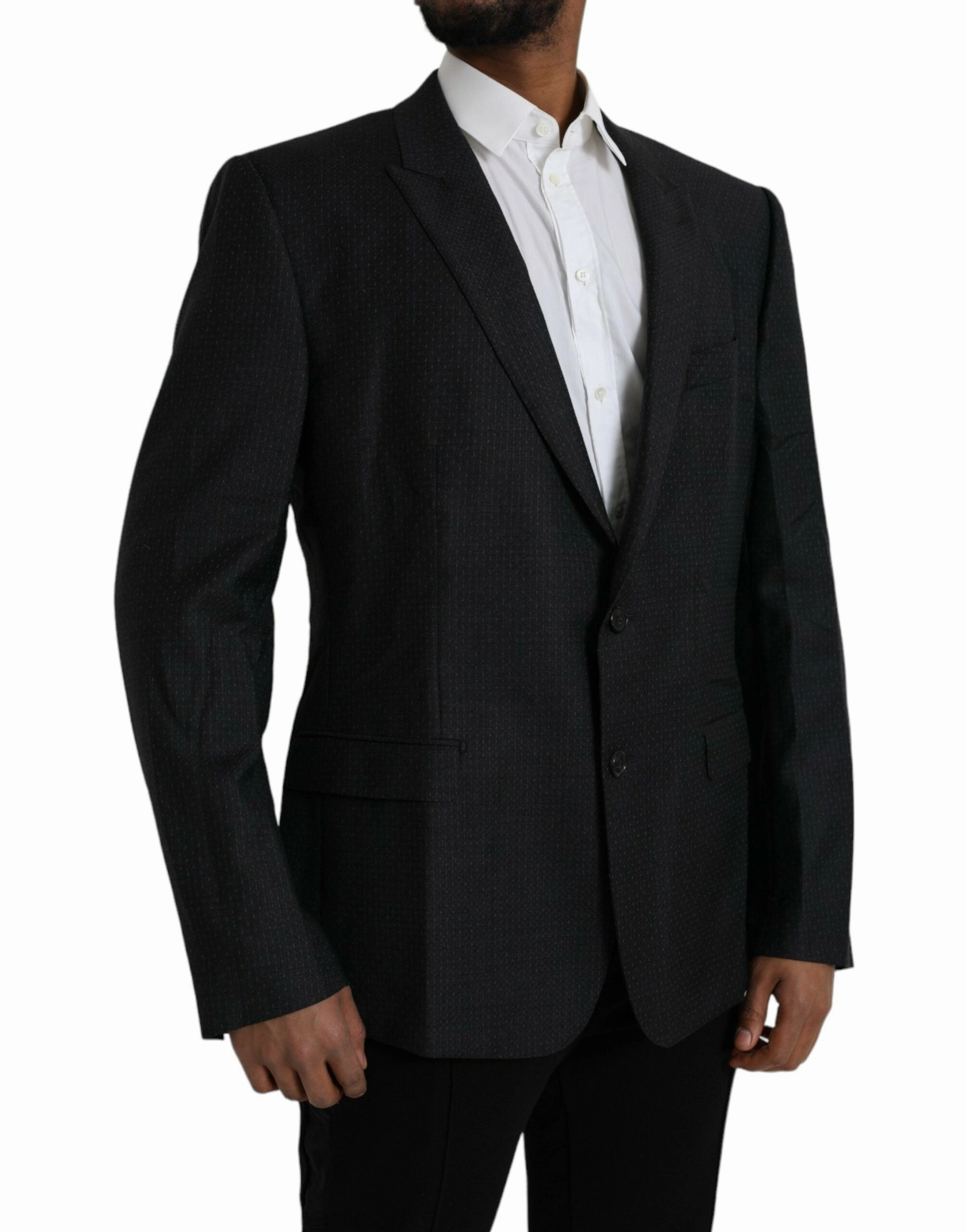 Dolce & Gabbana Wool MARTINI Single Breasted Coat Men's Blazer