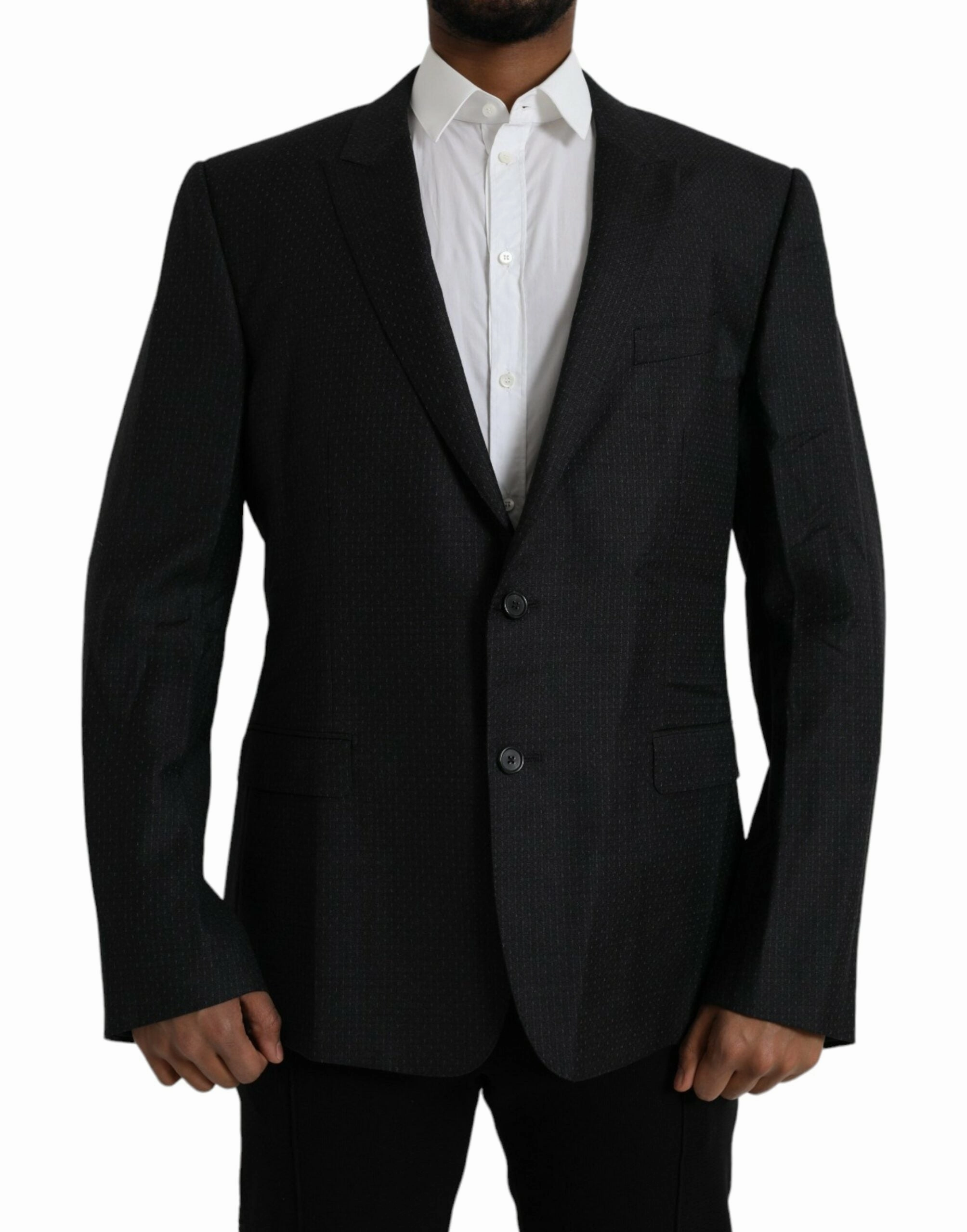 Dolce & Gabbana Wool MARTINI Single Breasted Coat Men's Blazer
