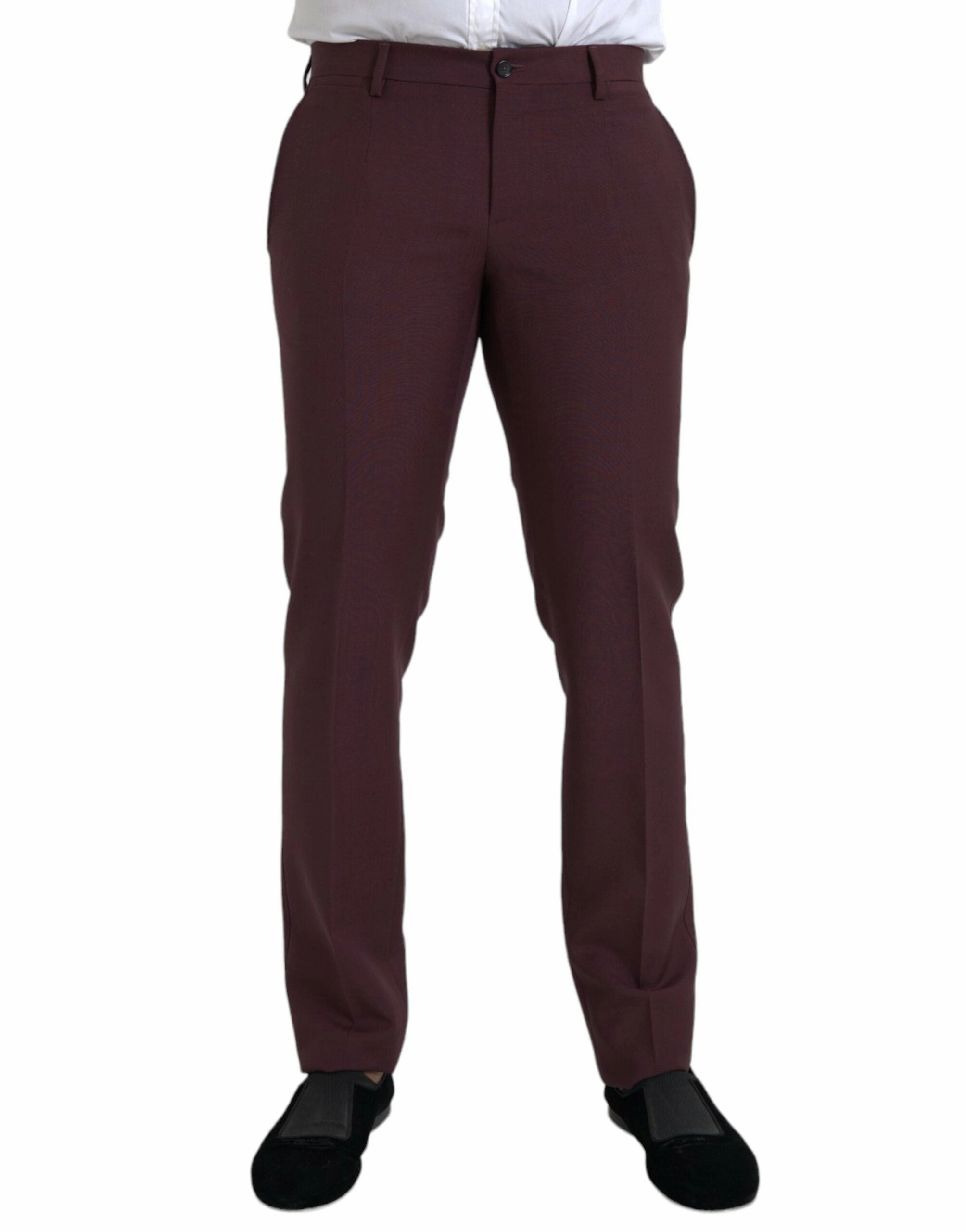 Dolce & Gabbana Wool Men Slim Fit Dress Men's Pants