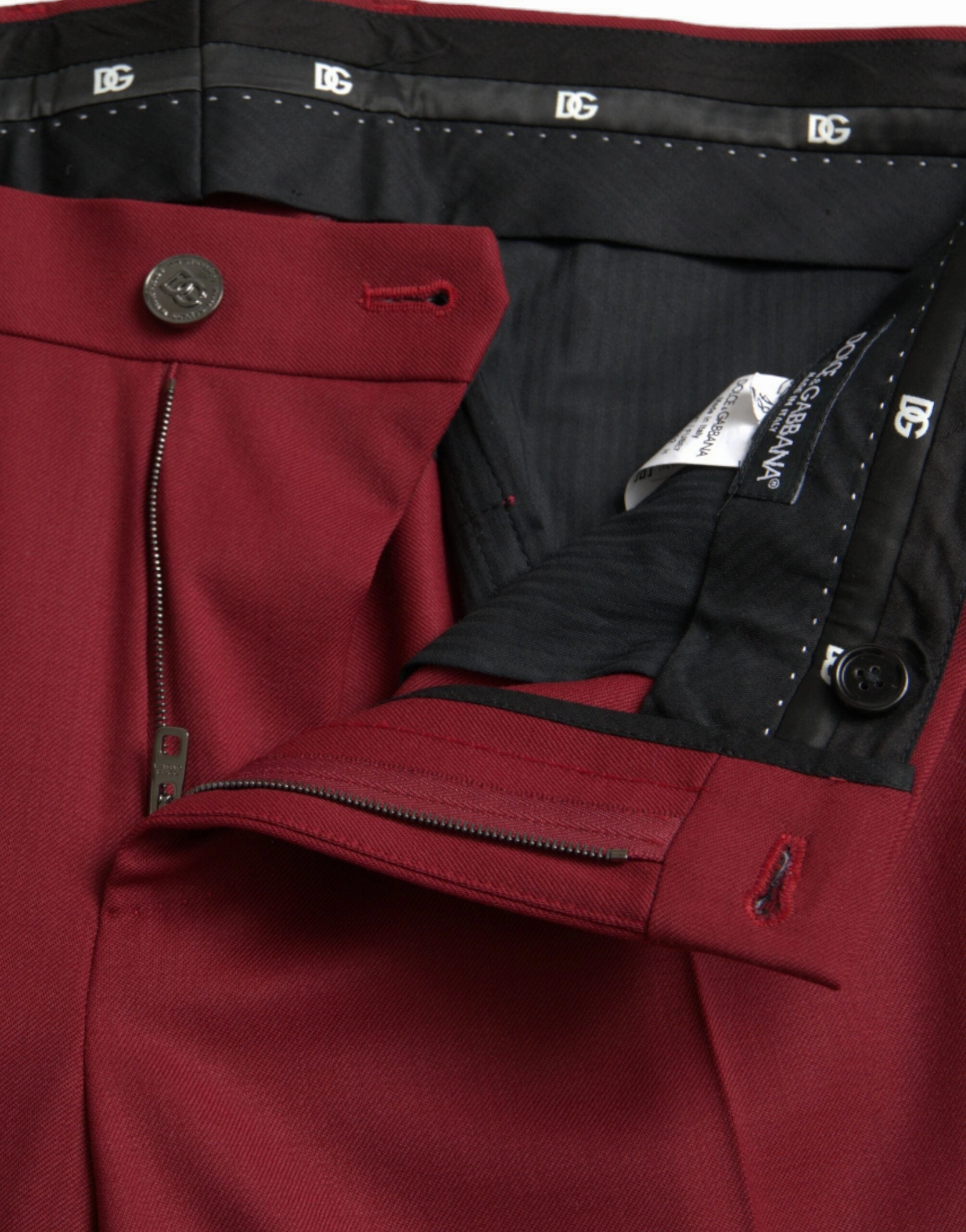 Dolce & Gabbana Wool Men Slim Fit Dress Men's Pants
