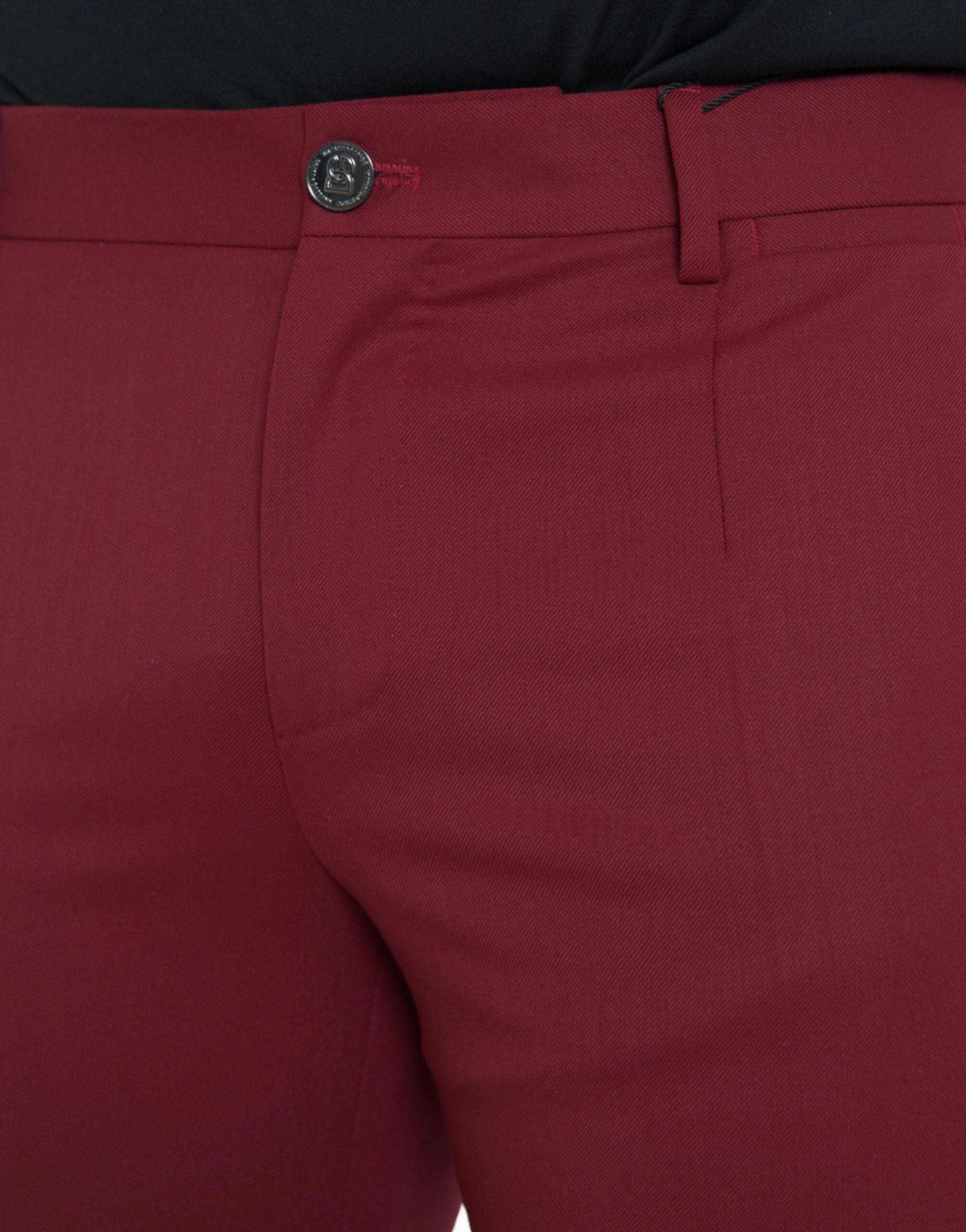 Dolce & Gabbana Wool Men Slim Fit Dress Men's Pants