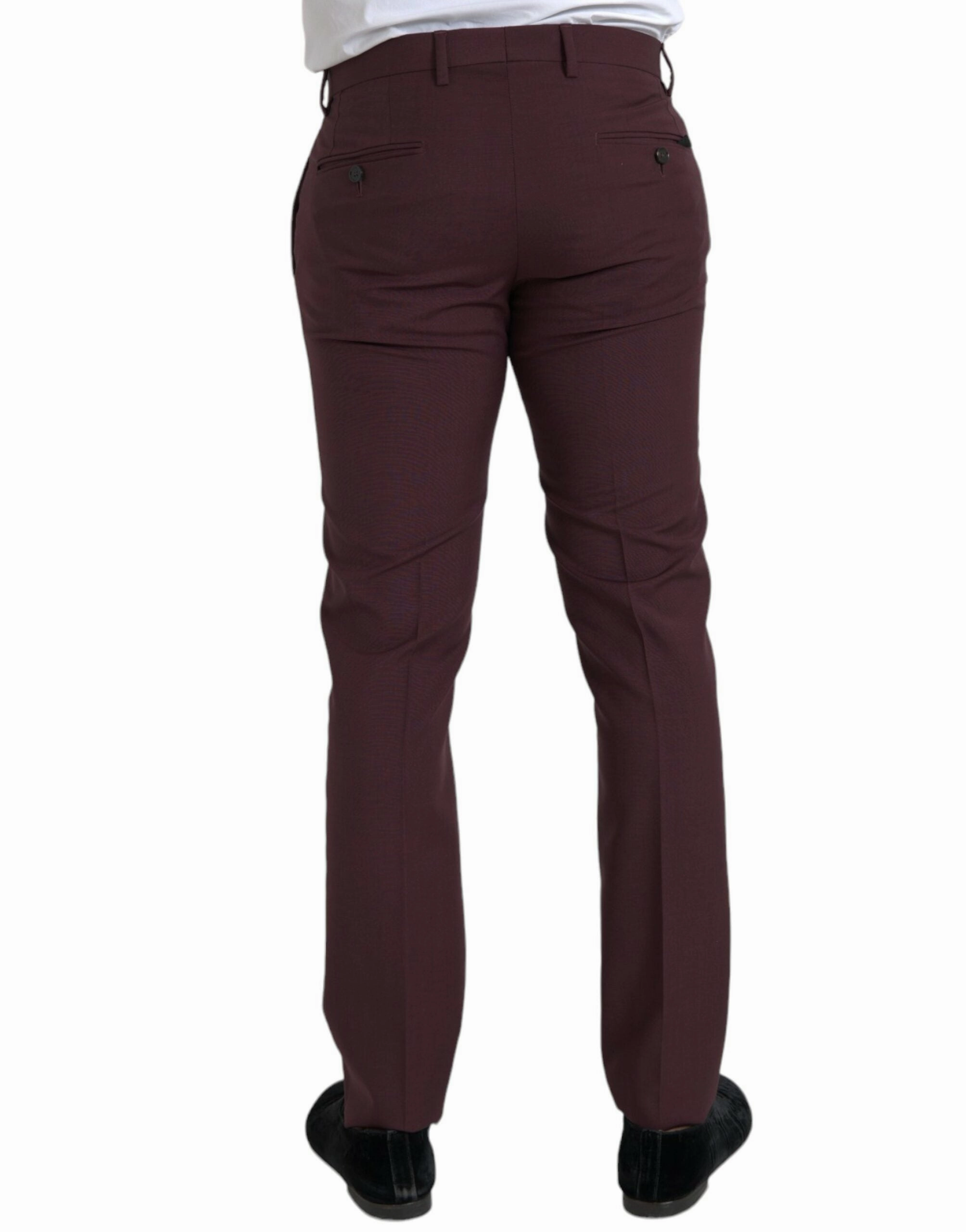 Dolce & Gabbana Wool Men Slim Fit Dress Men's Pants
