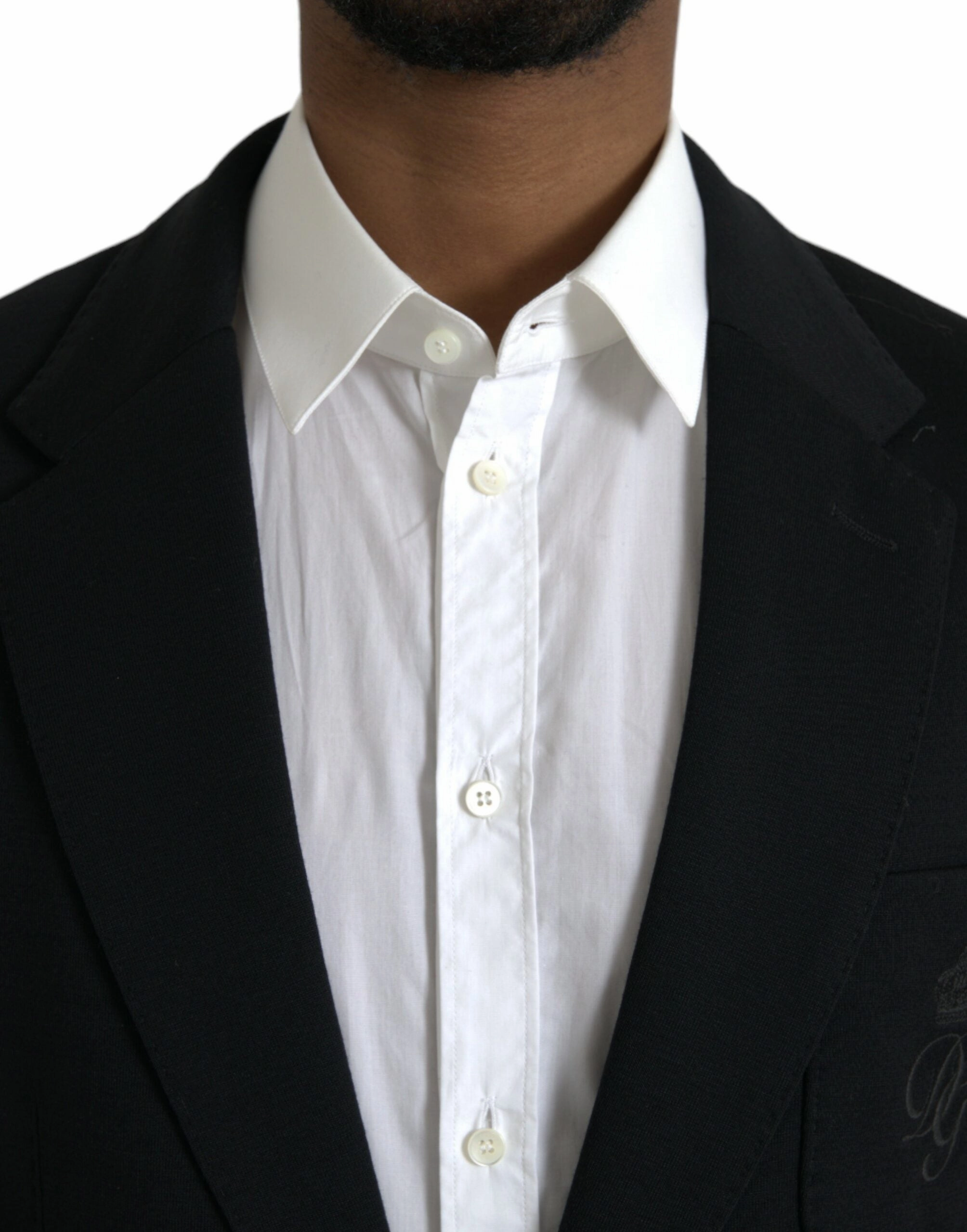 Dolce & Gabbana Wool Notch Single Breasted Coat Men's Blazer