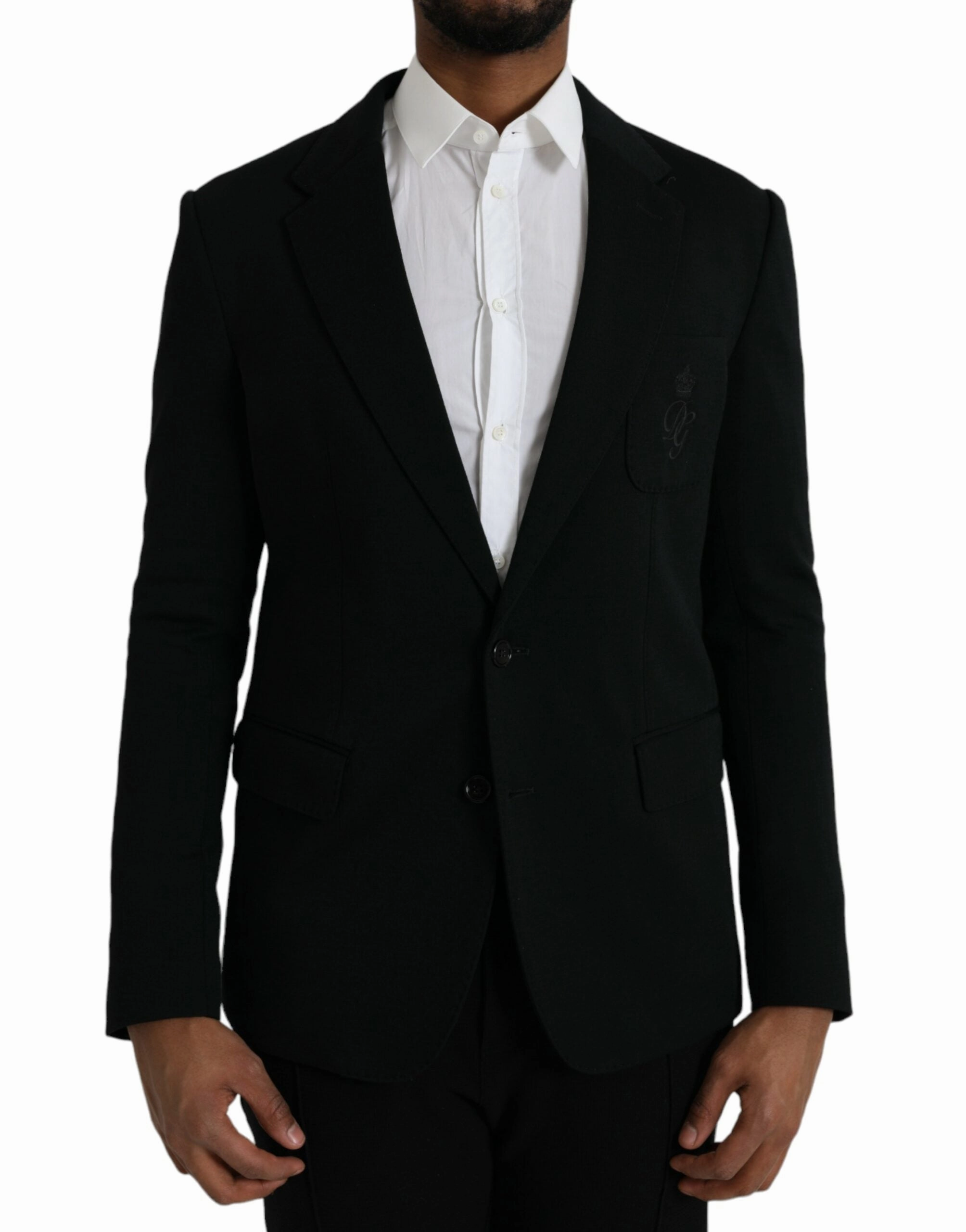 Dolce & Gabbana Wool Notch Single Breasted Coat Men's Blazer