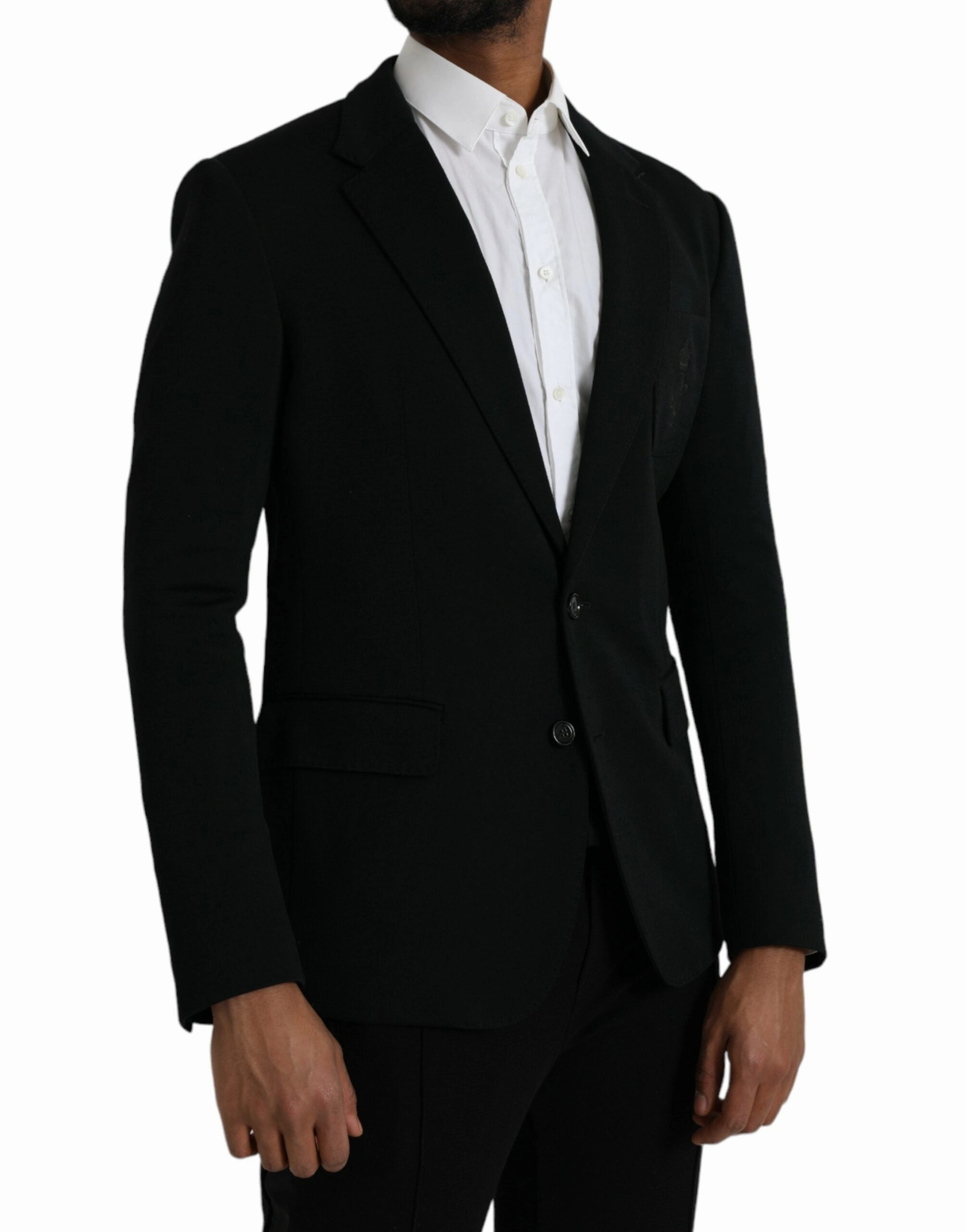 Dolce & Gabbana Wool Notch Single Breasted Coat Men's Blazer