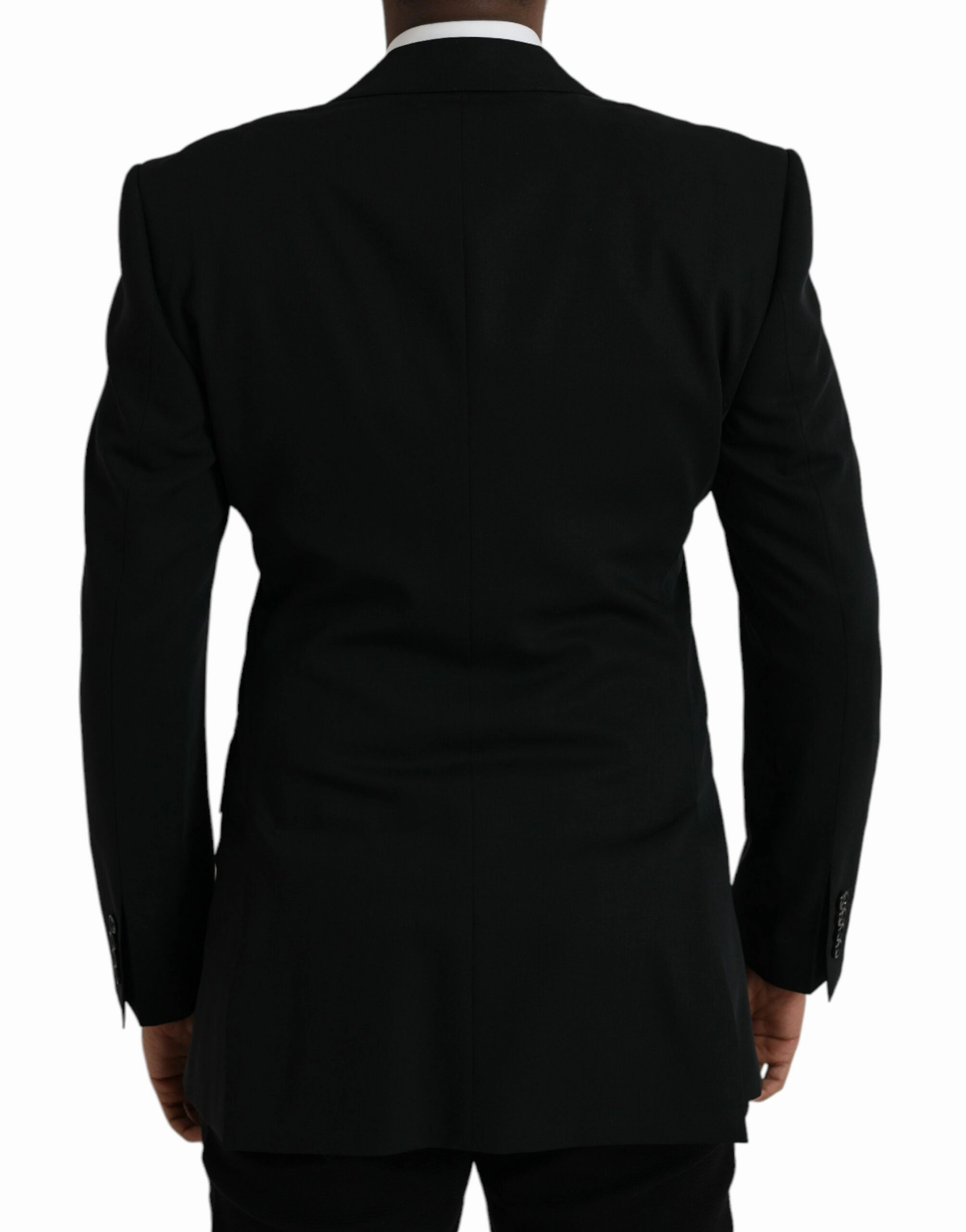 Dolce & Gabbana Wool Peak Single Breasted Coat Men's Blazer