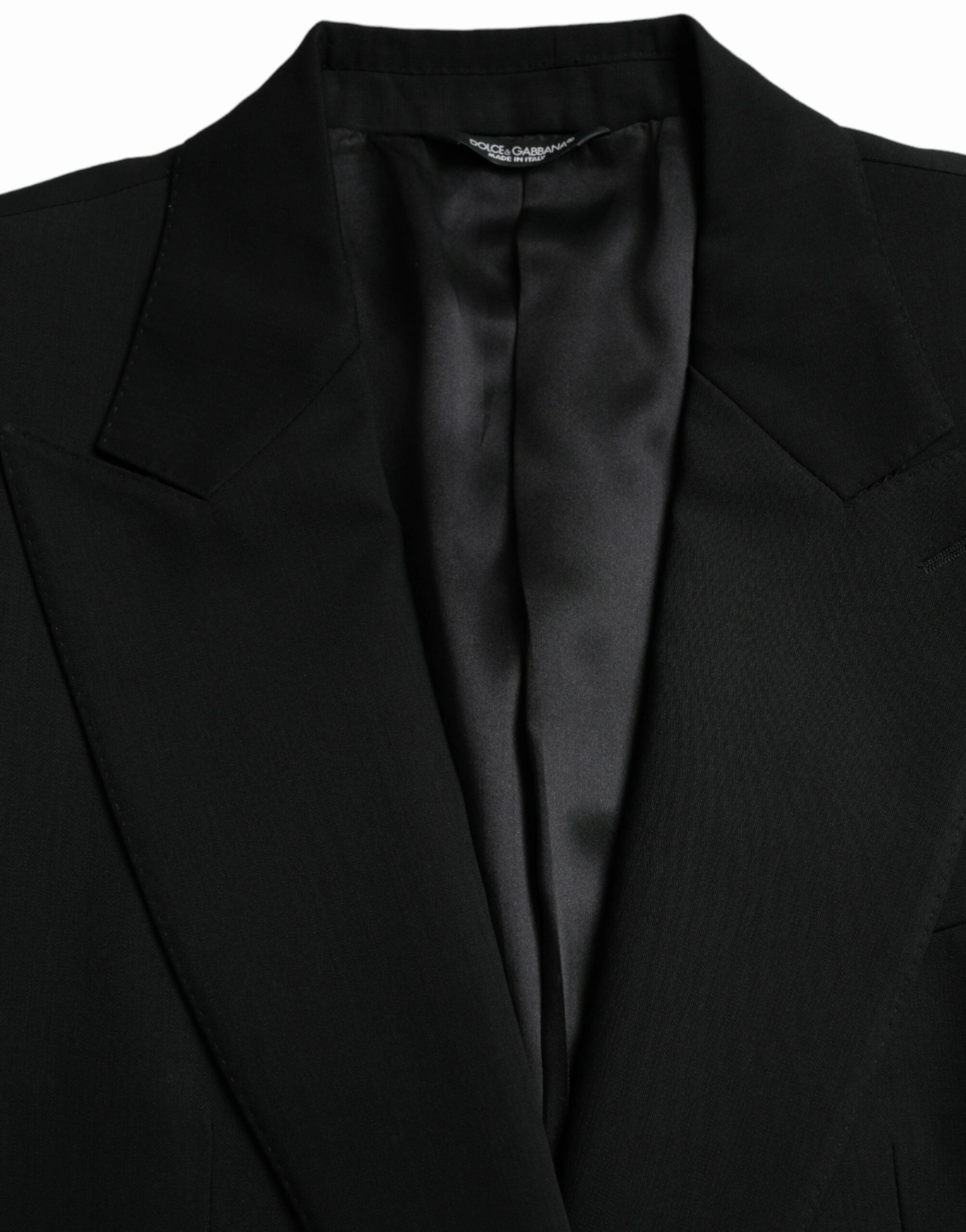 Dolce & Gabbana Wool Peak Single Breasted Coat Men's Blazer