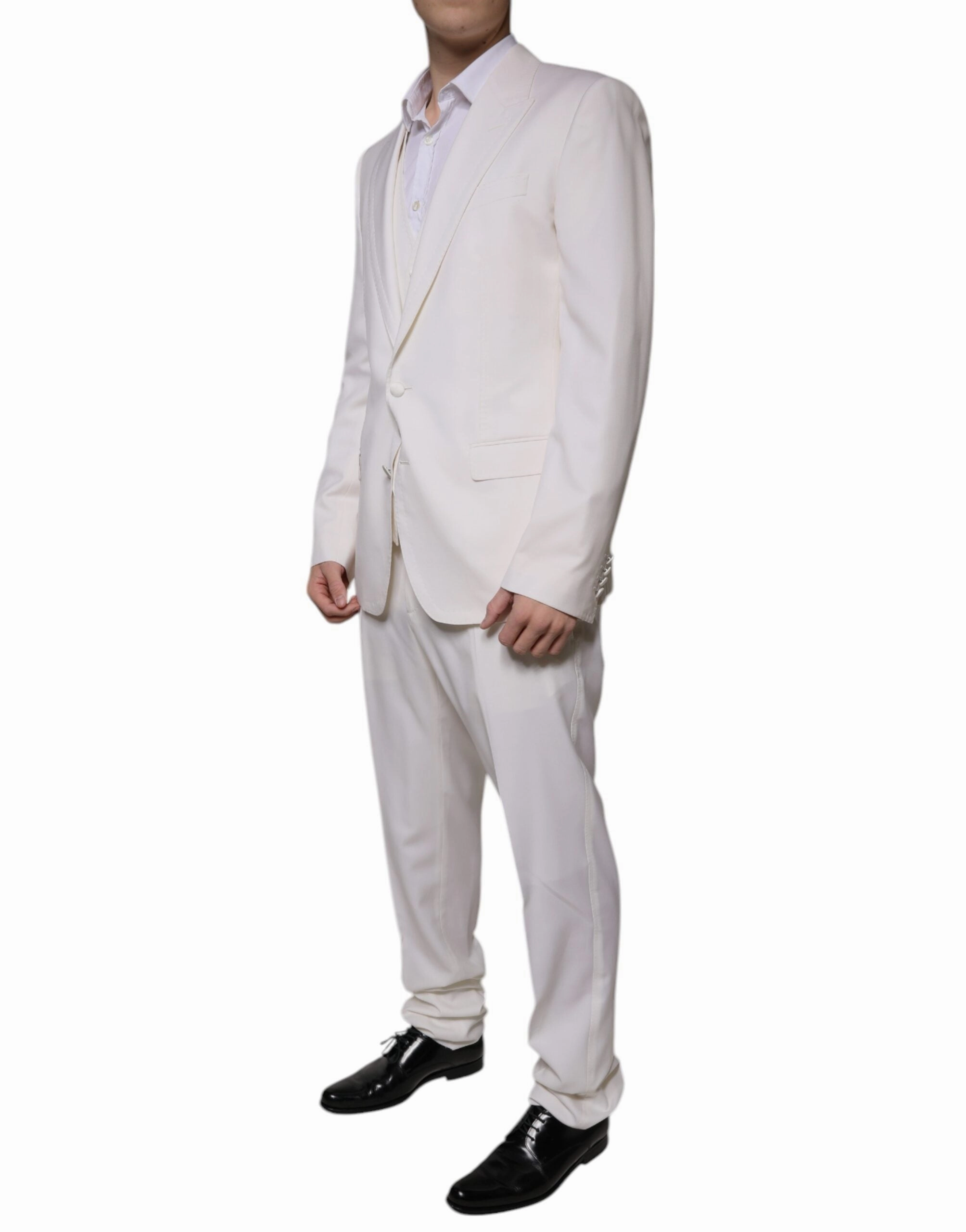 Dolce & Gabbana Wool Silk 3 Piece SlimFit Formal Men's Suit