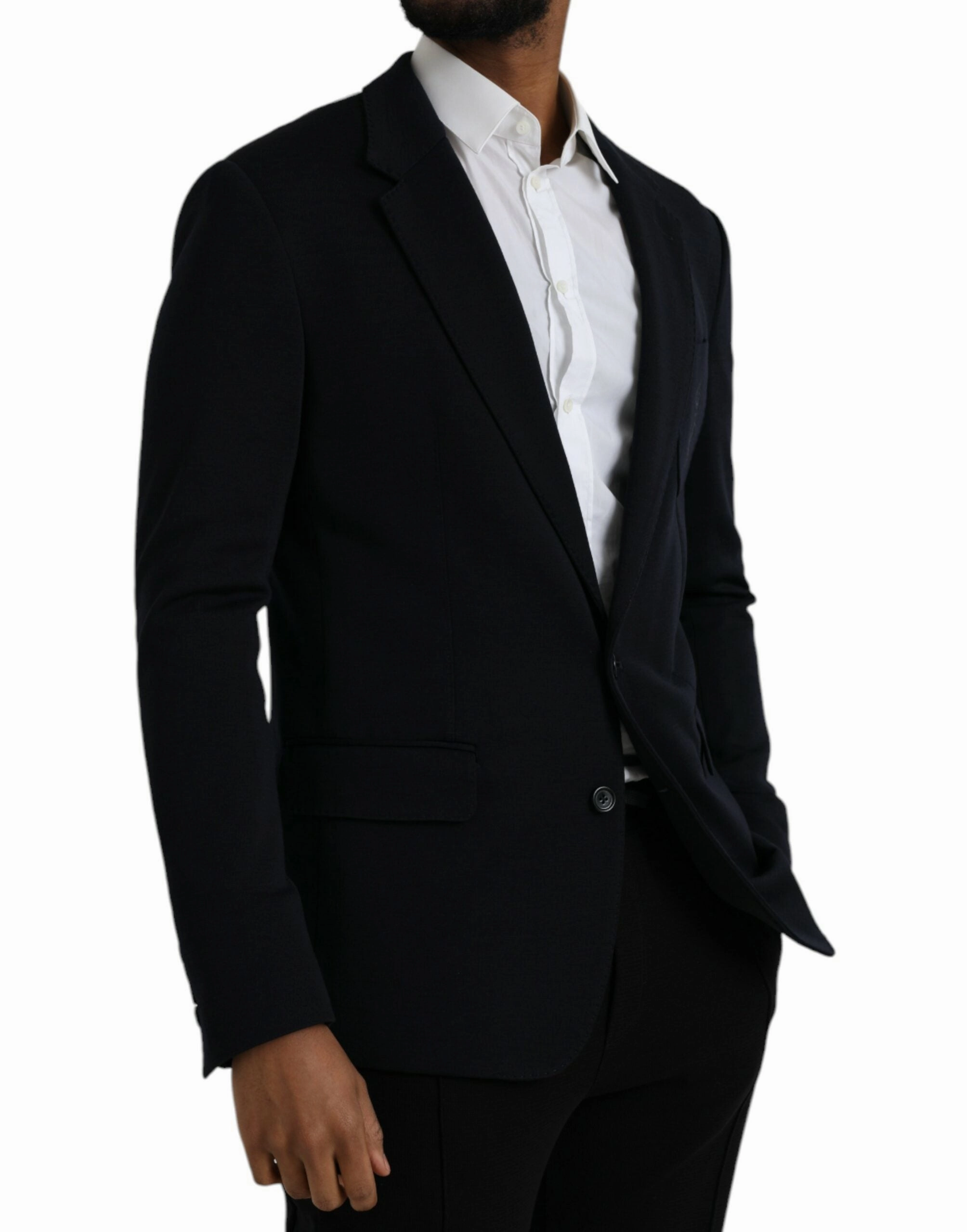 Dolce & Gabbana Wool Single Breasted Coat Men's Blazer