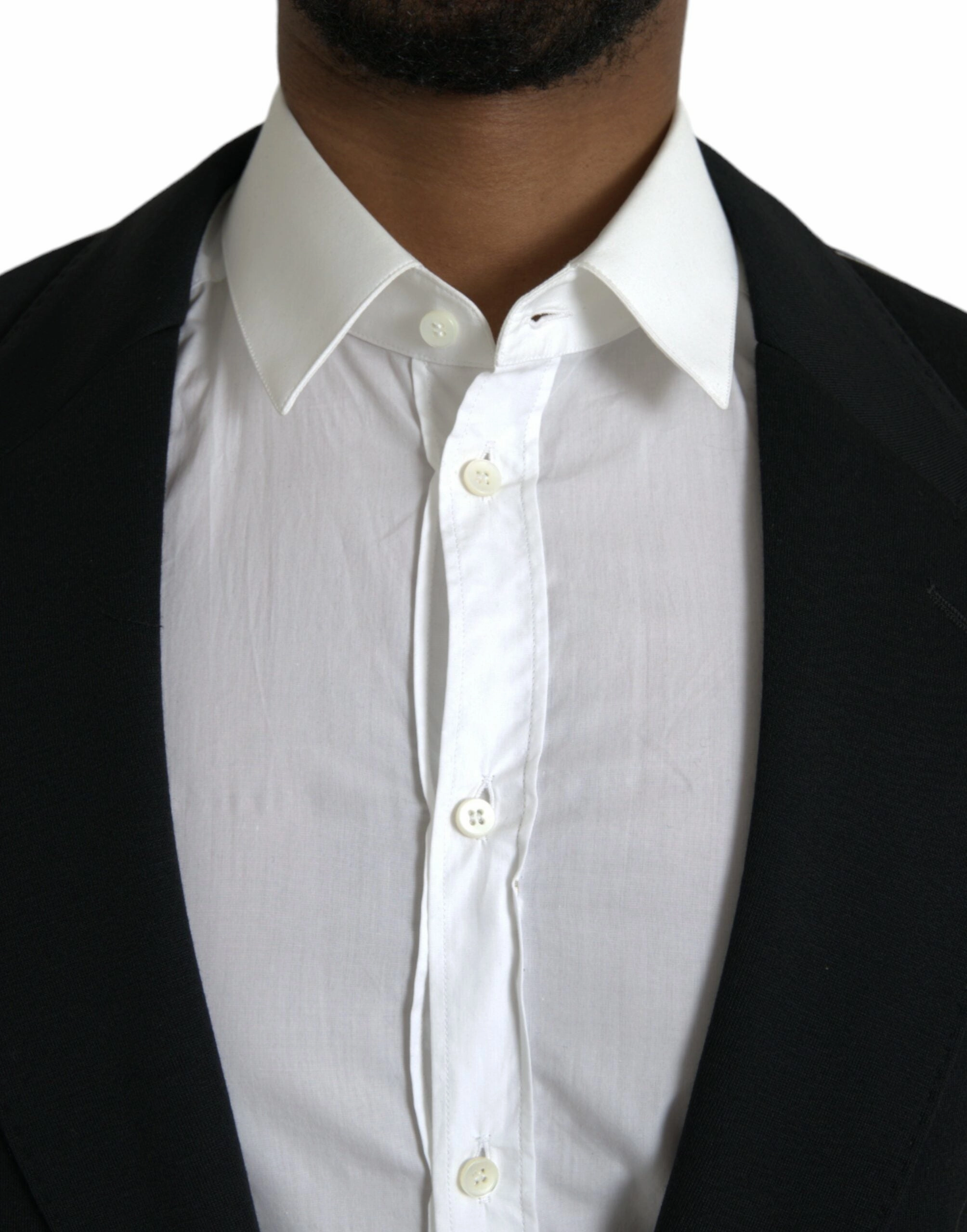 Dolce & Gabbana Wool Single Breasted Coat Men's Blazer