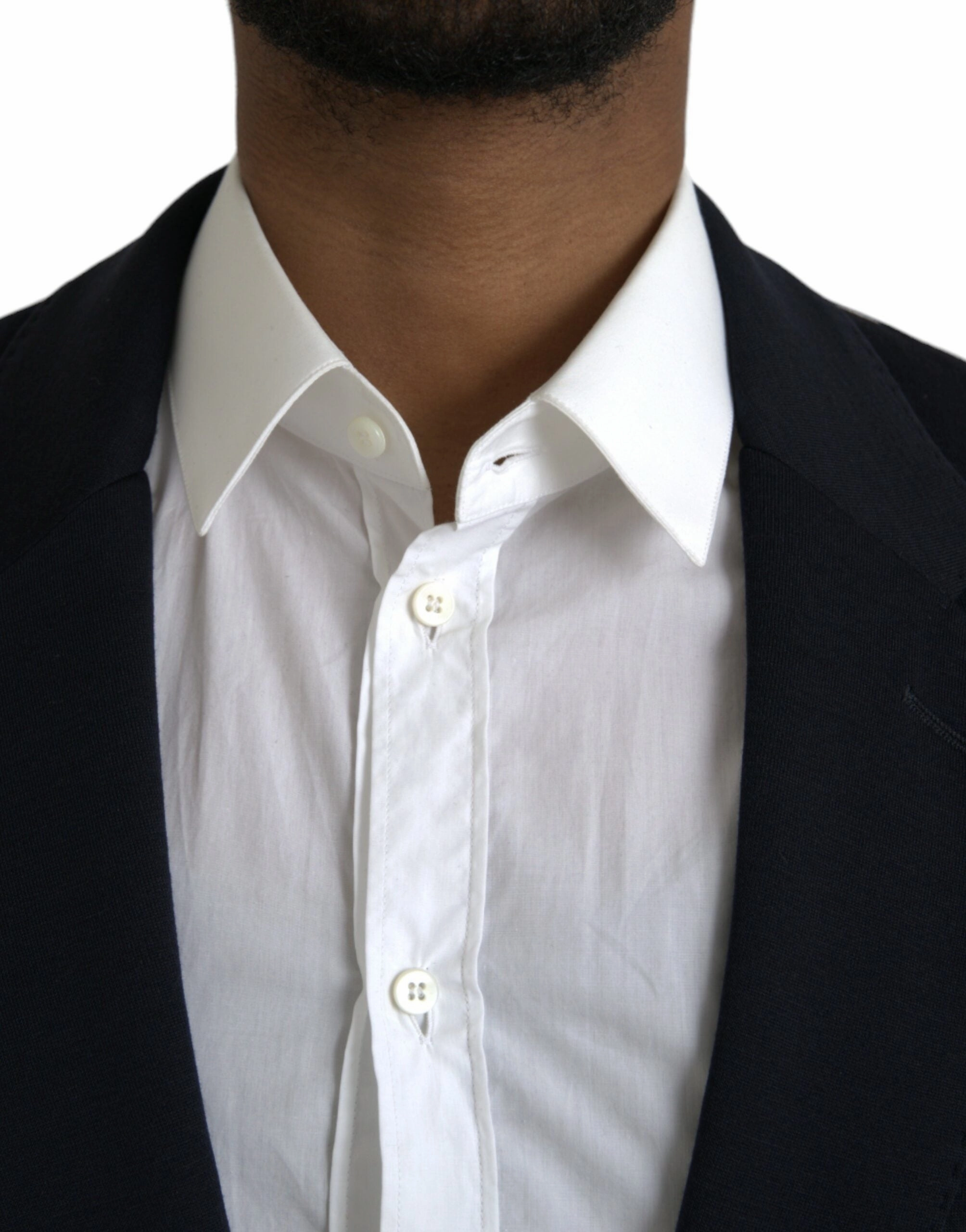 Dolce & Gabbana Wool Single Breasted Coat Men's Blazer