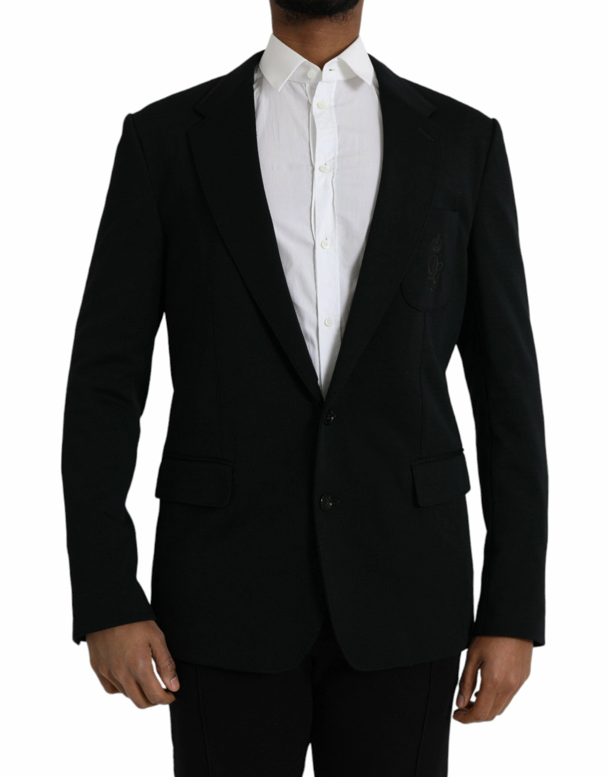 Dolce & Gabbana Wool Single Breasted Coat Men's Blazer