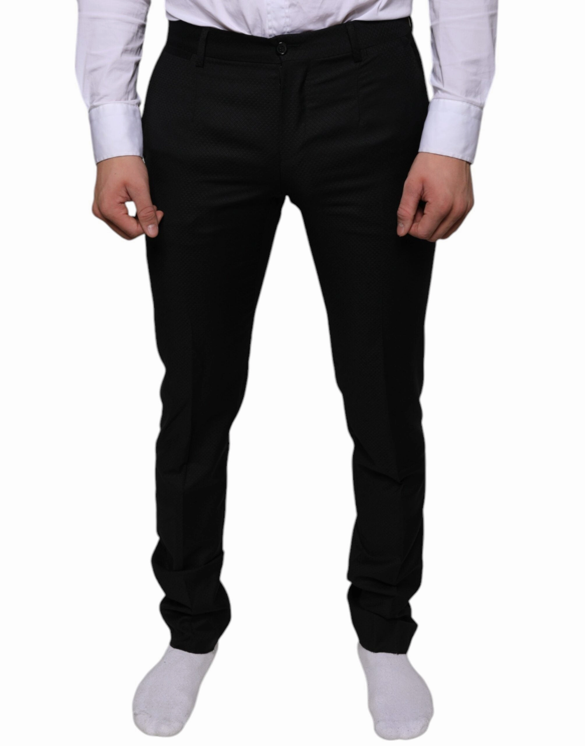 Dolce & Gabbana Wool Skinny Dress Formal Men's Pants