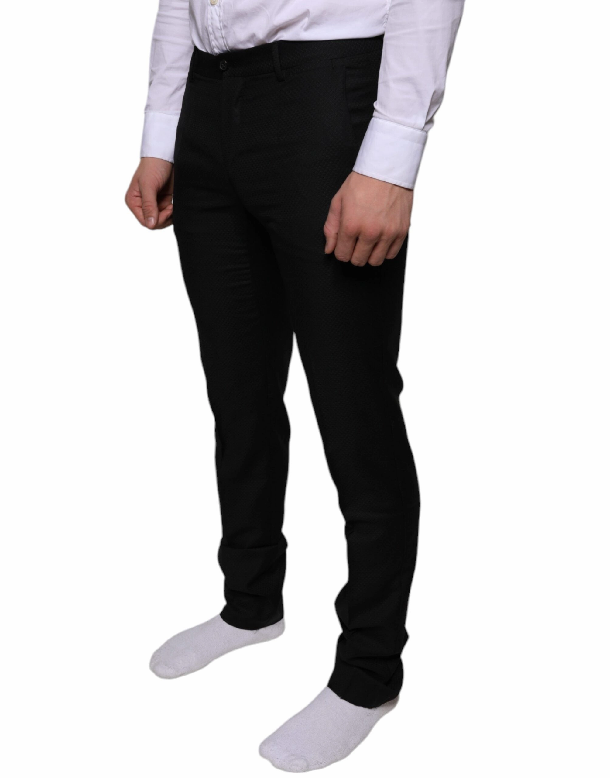 Dolce & Gabbana Wool Skinny Dress Formal Men's Pants