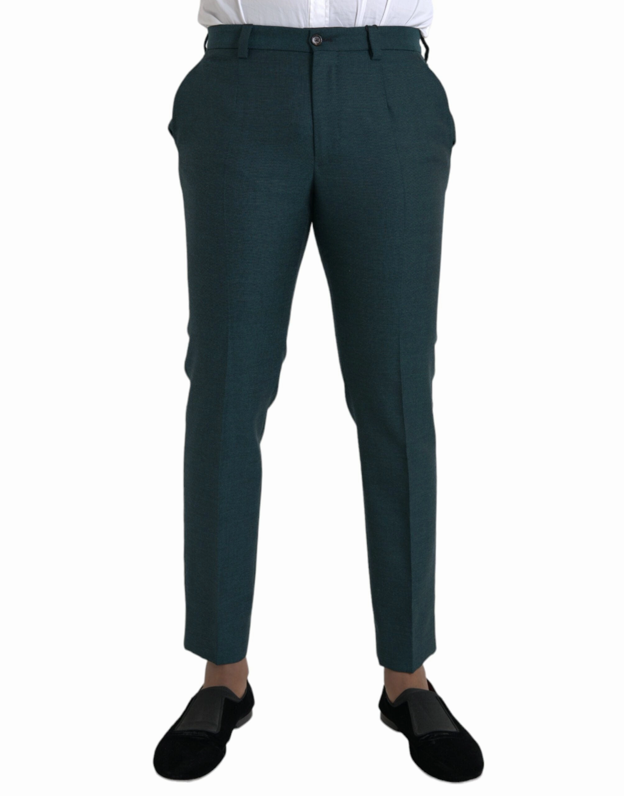 Dolce & Gabbana Wool Skinny Slim Dress Men's Pants